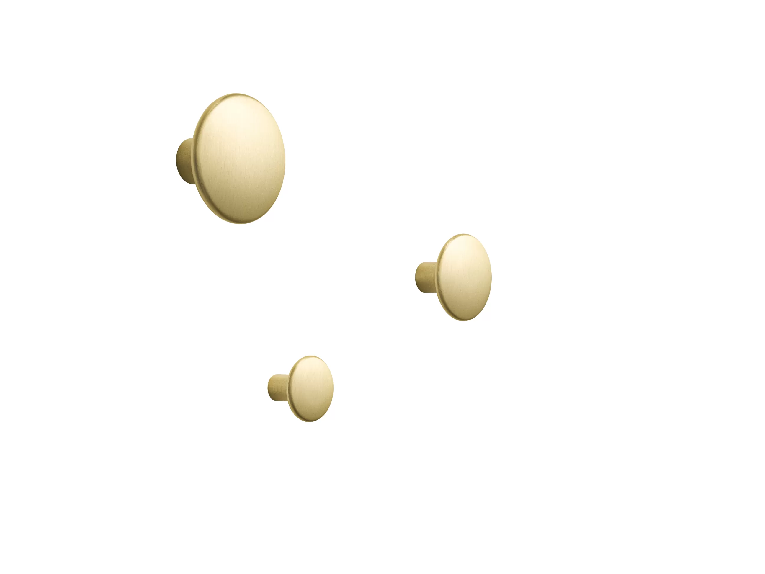 Portemanteaux Patères Portants>Muuto Patere The Dots Metal Or Metal / Large - O 5 Cm - Laiton