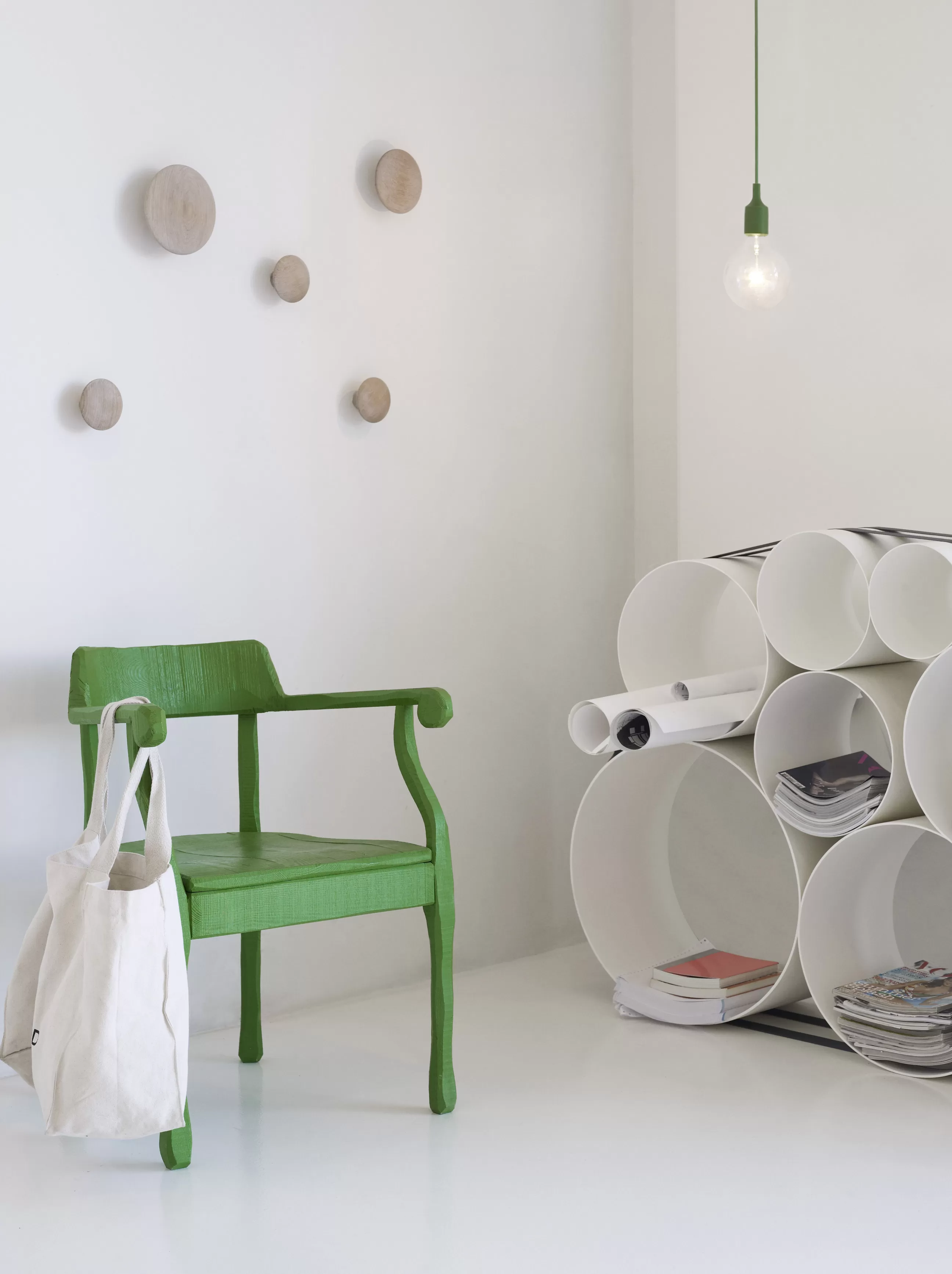 Portemanteaux Patères Portants>Muuto Patere The Dots Wood Bois Gris / Small - O 9 Cm - Gris Fonce