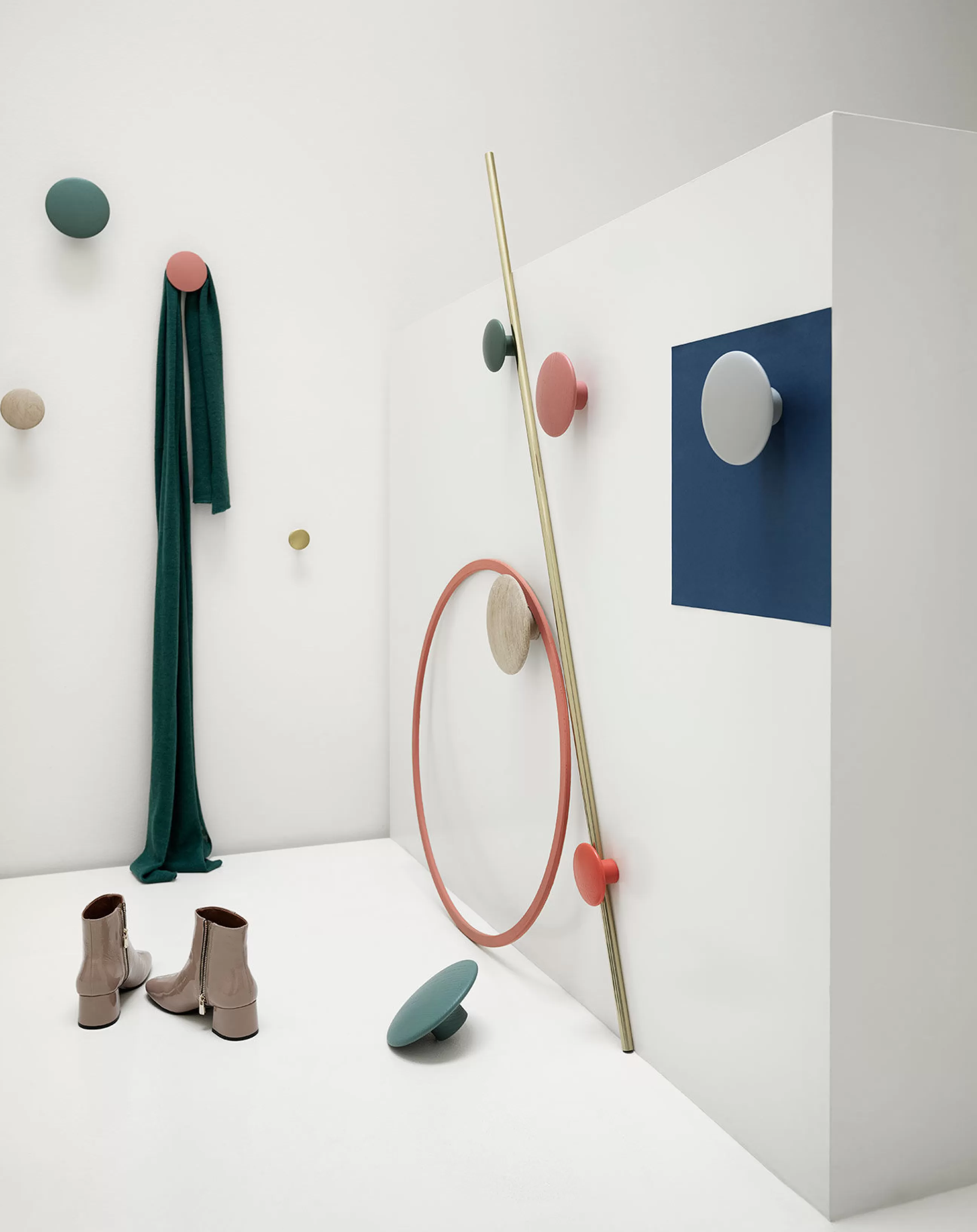 Portemanteaux Patères Portants>Muuto Patere The Dots Wood Bois Naturel / Xsmall - O  6,5 Cm - Noyer