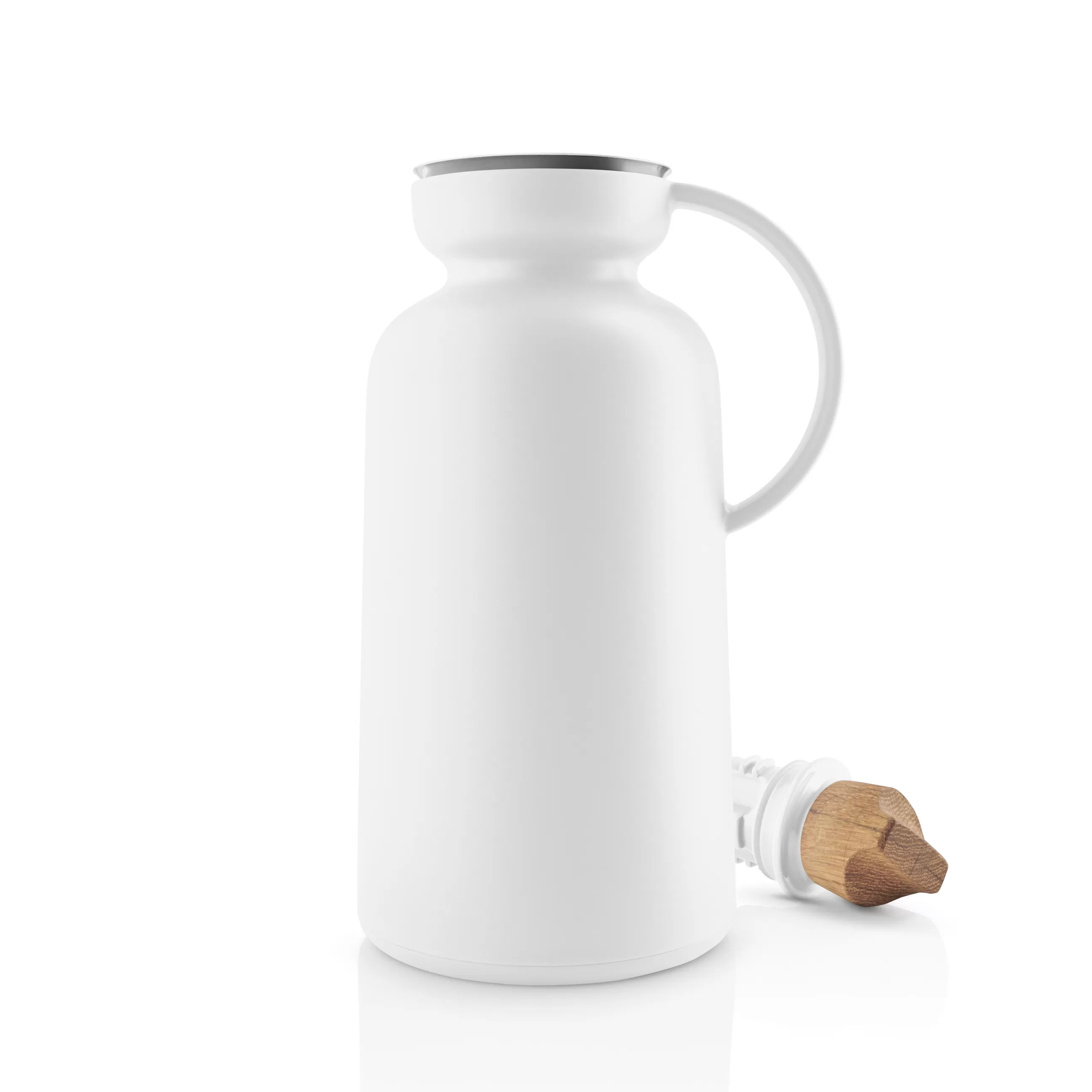 Carafes Et Décanteurs>Eva Solo Pichet Isotherme Silhouette Plastique/ 1 L - Bouchon Chene - Blanc