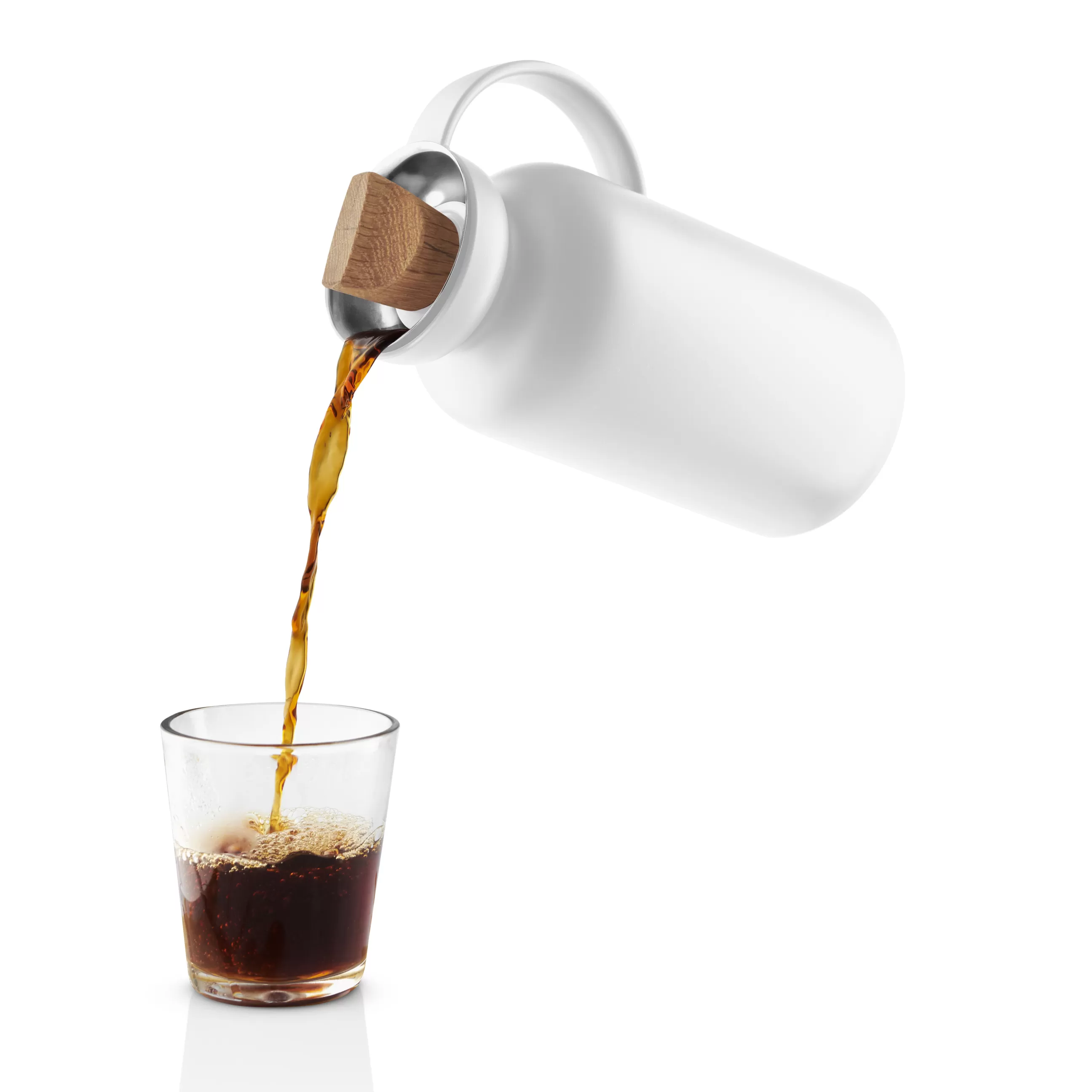 Carafes Et Décanteurs>Eva Solo Pichet Isotherme Silhouette Plastique/ 1 L - Bouchon Chene - Blanc