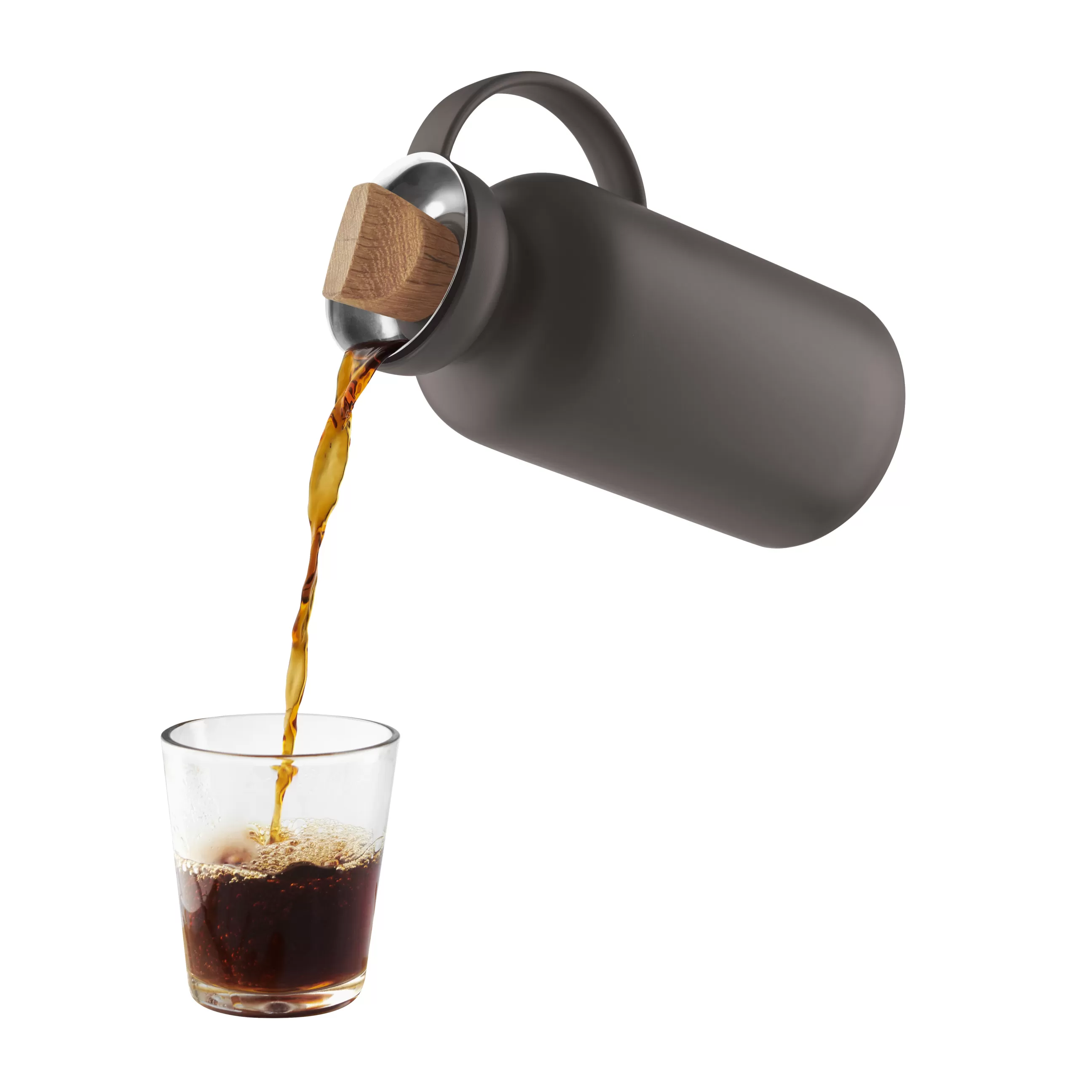 Gourdes Et Thermos>Eva Solo Pichet Isotherme Silhouette Plastique Marron / 1 L - Bouchon Chene - Chocolat