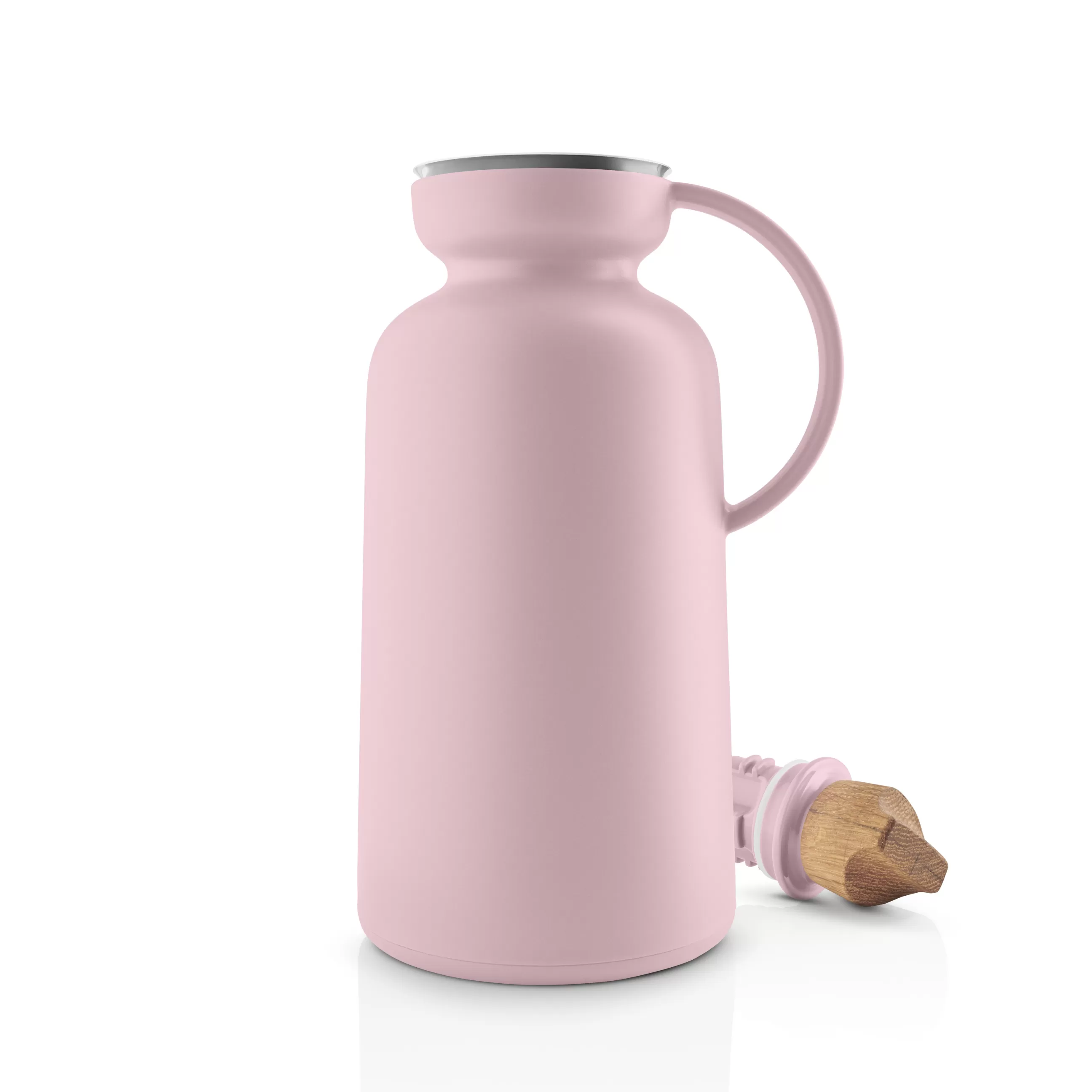 Carafes Et Décanteurs>Eva Solo Pichet Isotherme Silhouette Plastique Rose / 1 L - Bouchon Chene - Rose Quartz