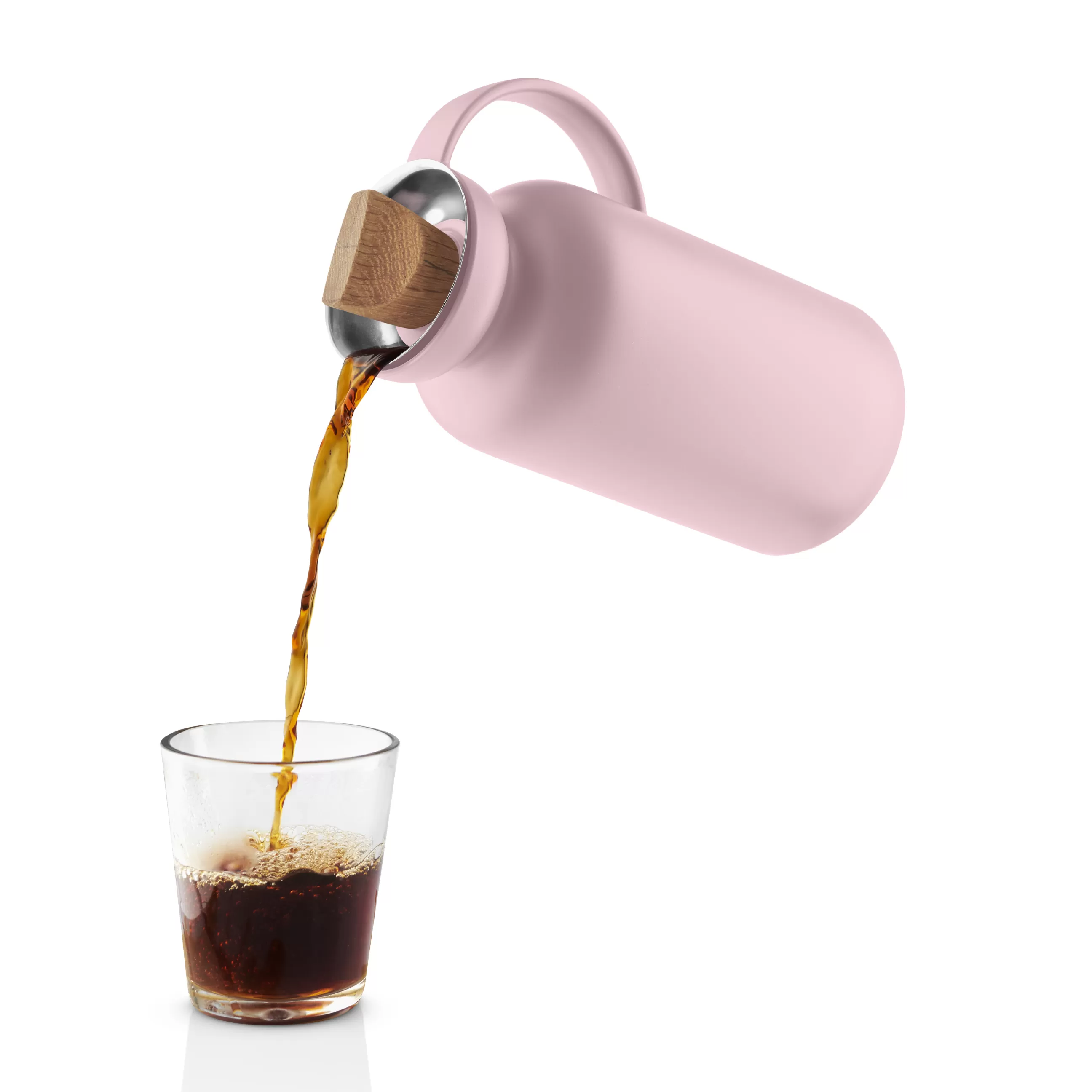 Carafes Et Décanteurs>Eva Solo Pichet Isotherme Silhouette Plastique Rose / 1 L - Bouchon Chene - Rose Quartz