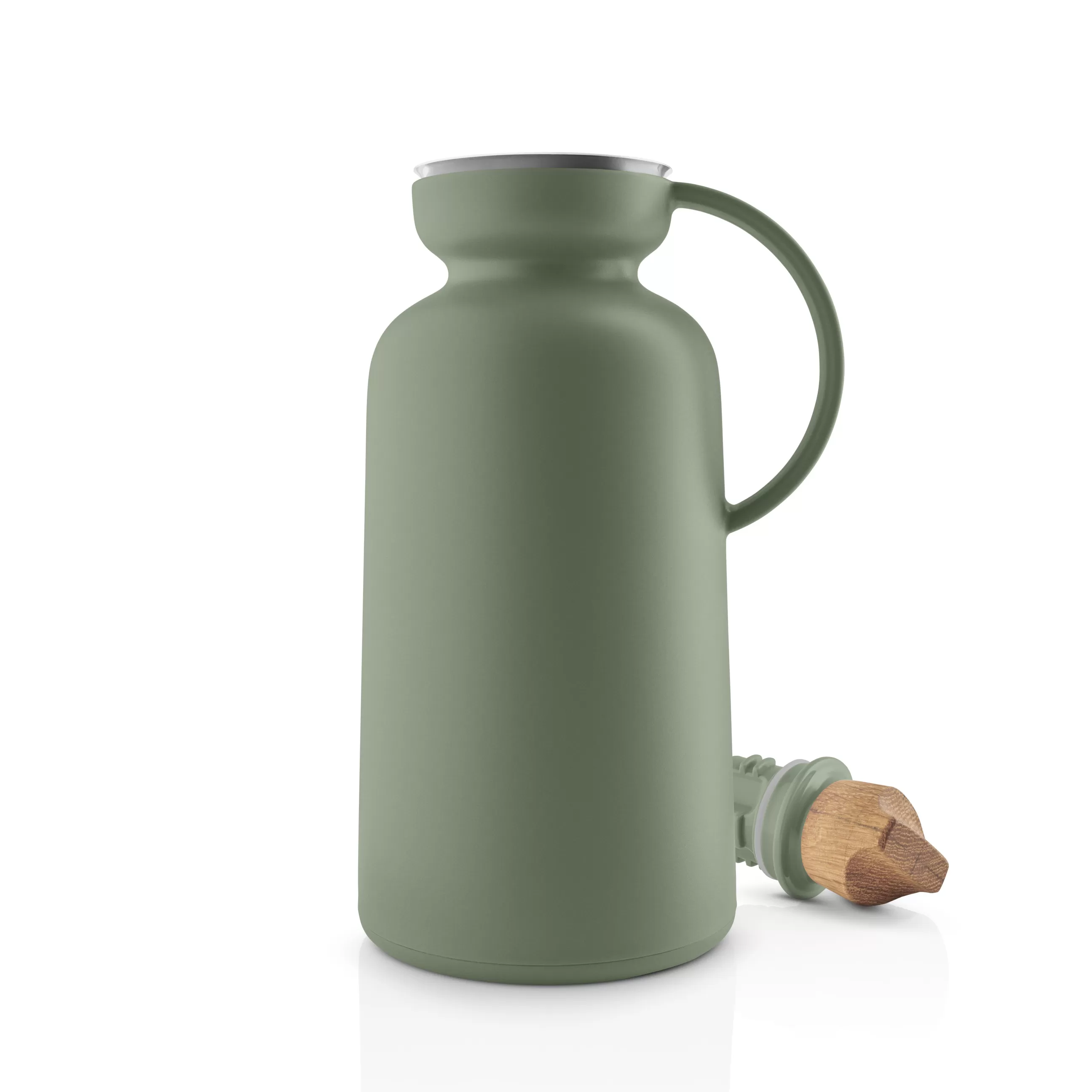 Carafes Et Décanteurs>Eva Solo Pichet Isotherme Silhouette Plastique Vert / 1 L - Bouchon Chene - Vert Cactus