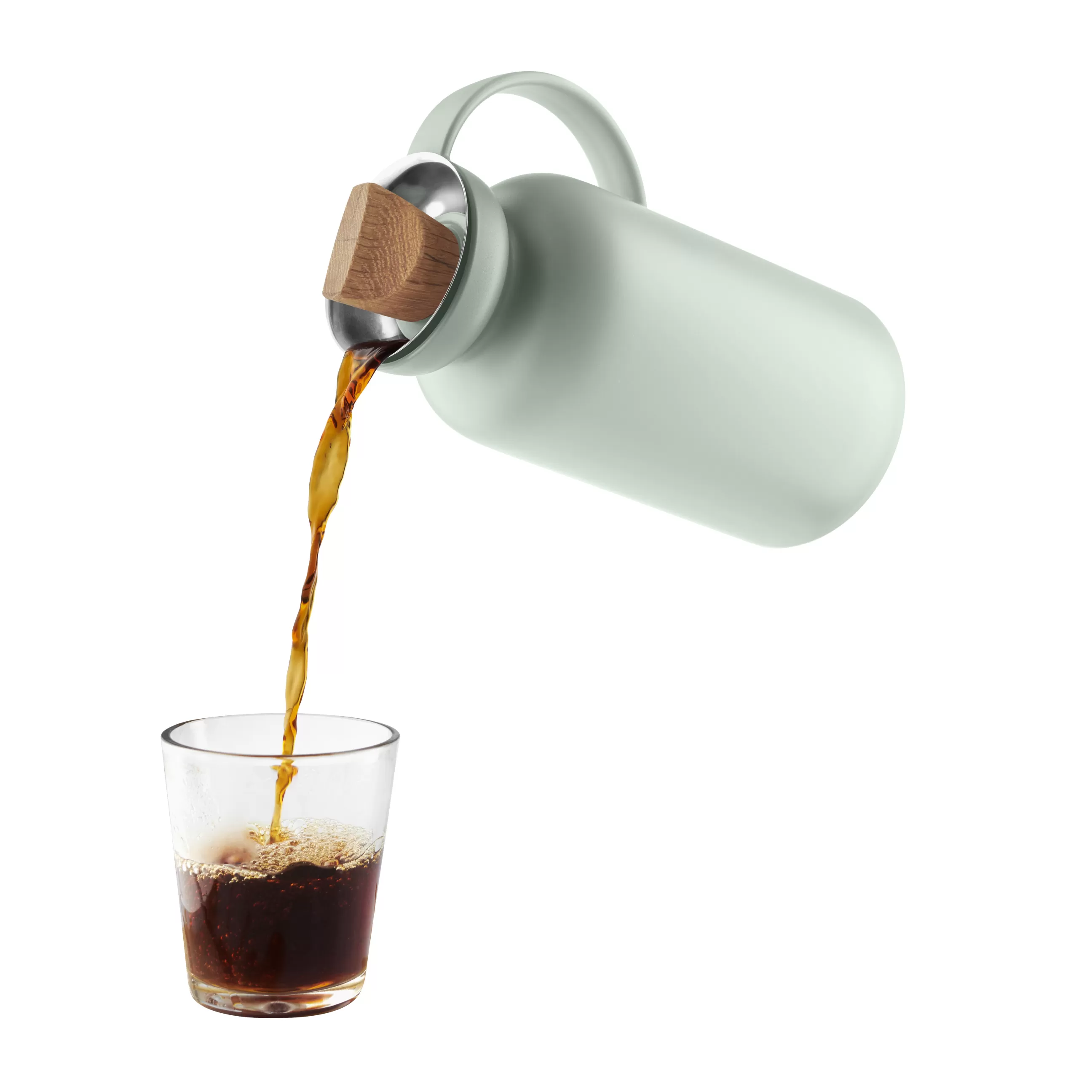 Carafes Et Décanteurs>Eva Solo Pichet Isotherme Silhouette Plastique Vert / 1 L - Bouchon Chene - Vert Sauge