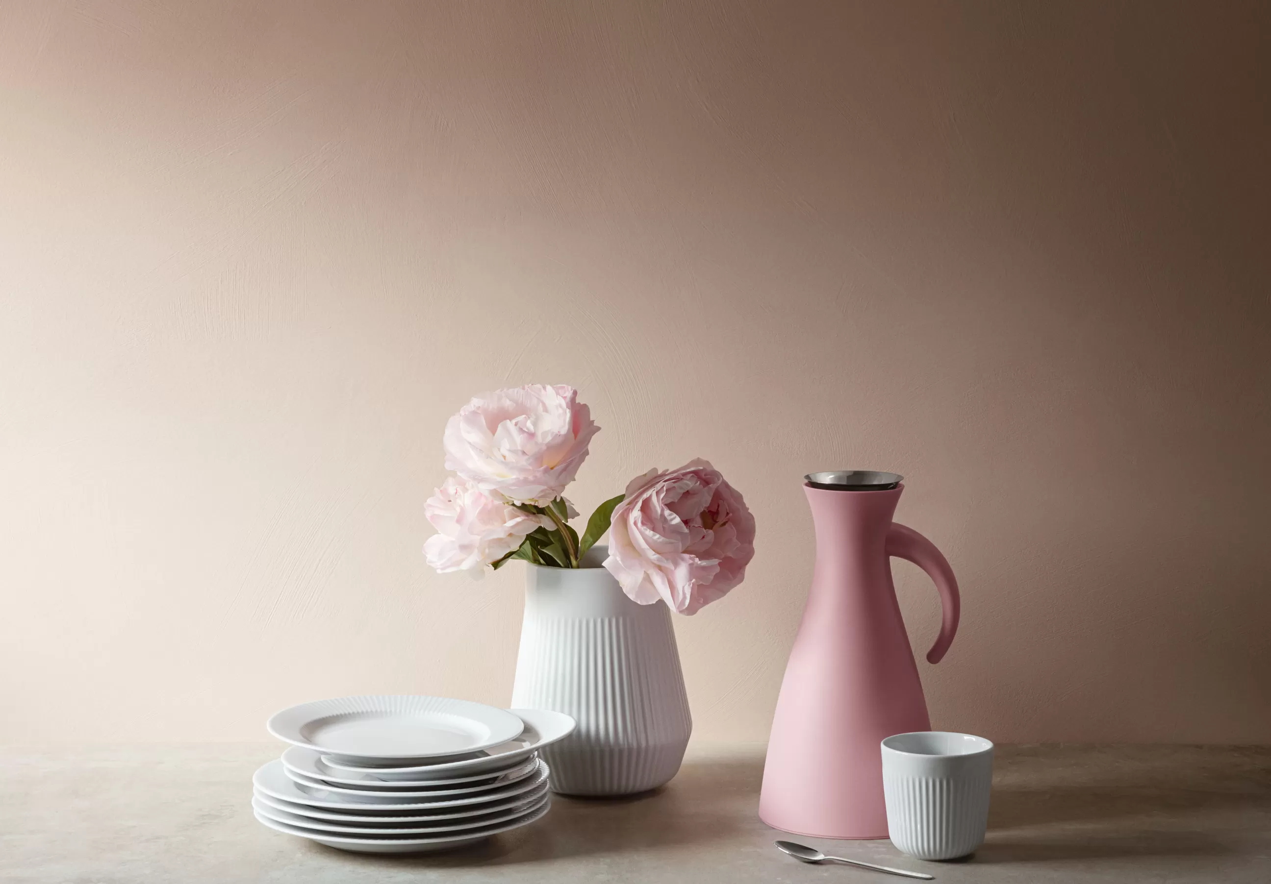 Carafes Et Décanteurs>Eva Solo Pichet Isotherme Stoppe-Goutte Plastique Rose / 1 L - O 15,5 X H 29 Cm - Rose Quartz