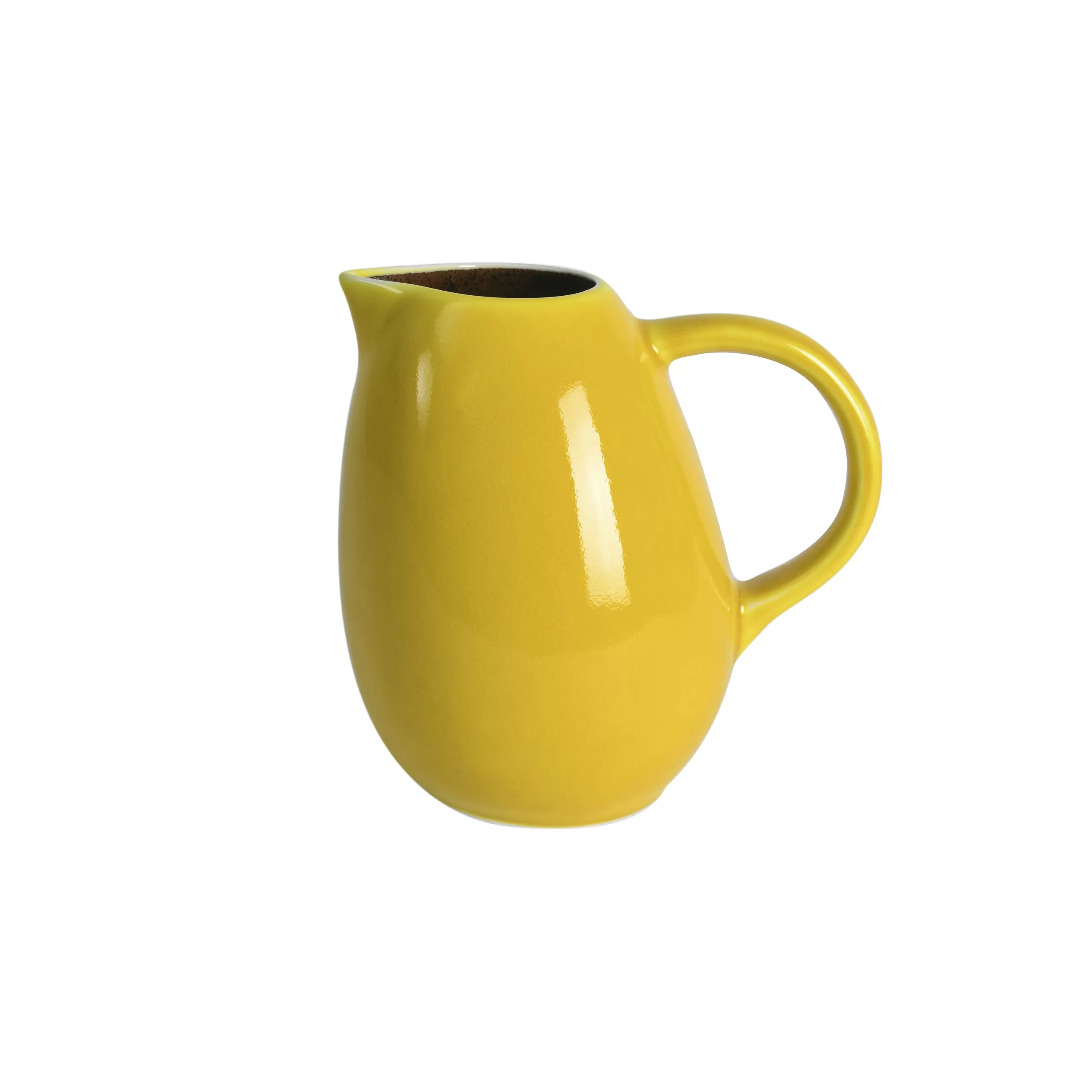 Carafes Et Décanteurs>Jars Ceramistes Pichet Tourron Ceramique Jaune / 1 L - Gres Fait Main - Citron