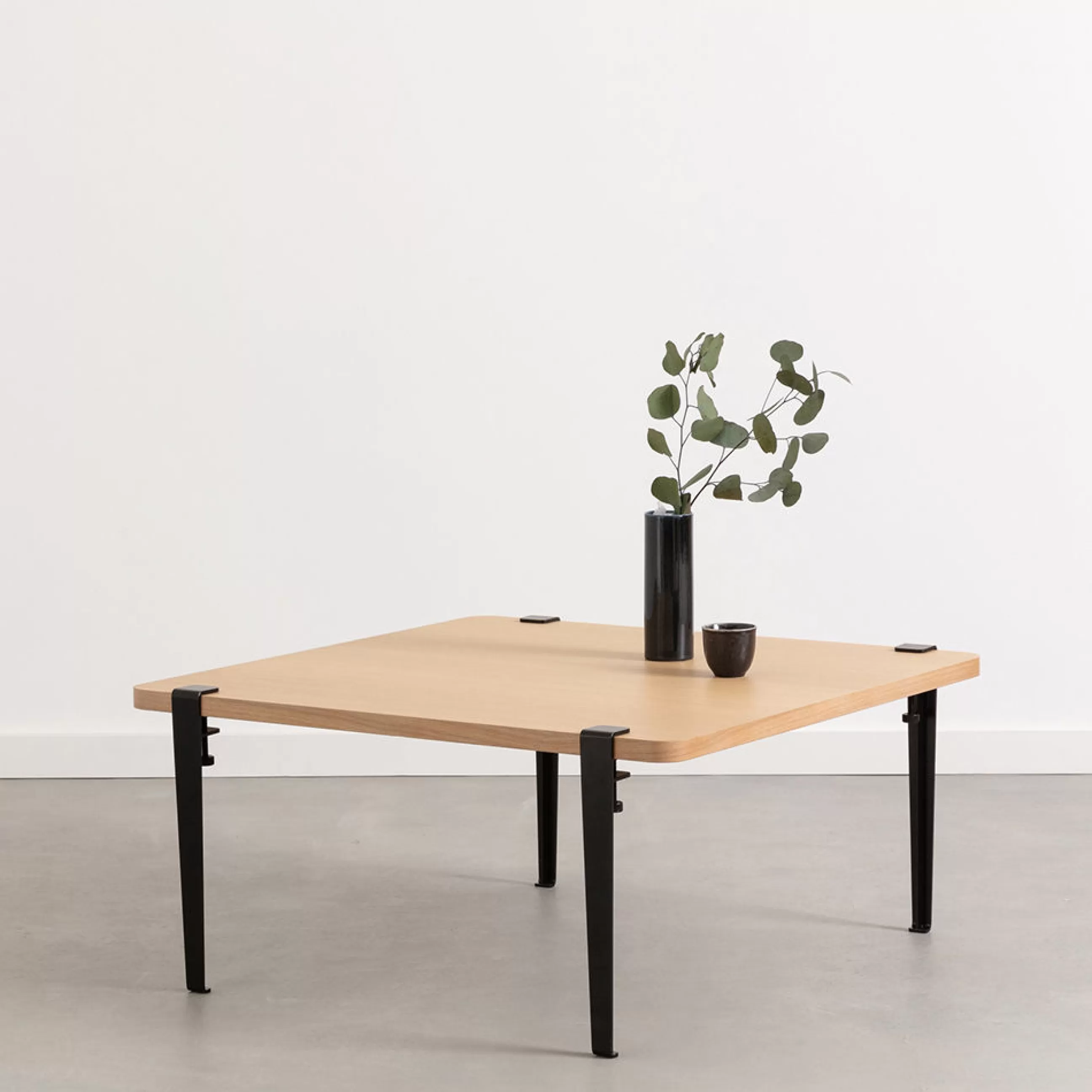 Bancs>TIPTOE Pied Avec Fixation Etau Metal Noir / H 43 Cm - Pour Creer Tables Basse & Banc - Noir Graphite