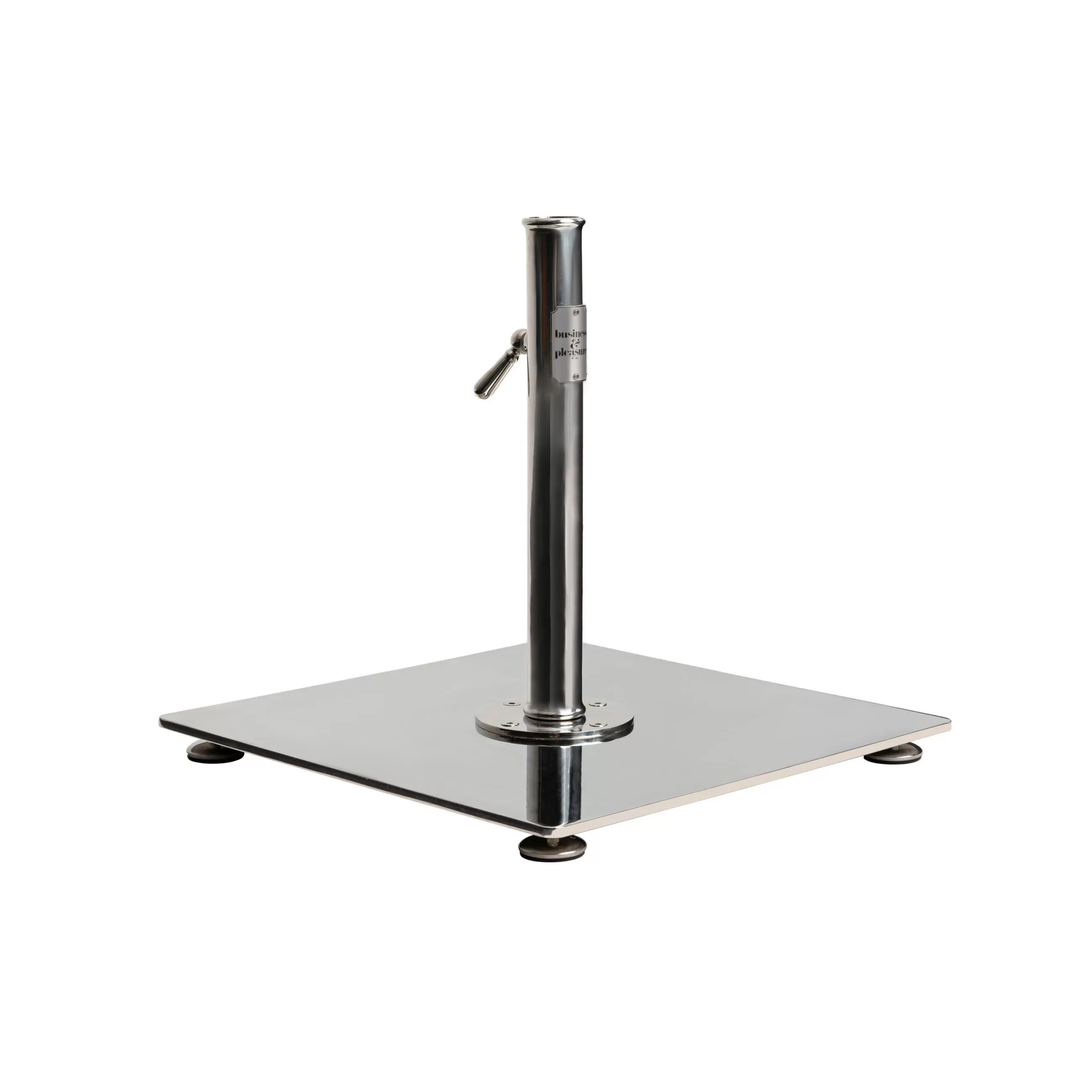 Parasols>BUSINESS & PLEASURE Pied De Parasol The Classic Gris Argent Metal / 16 Kg - Pour Mat De 2,5 A 3,8 Cm - Acier Inoxydable