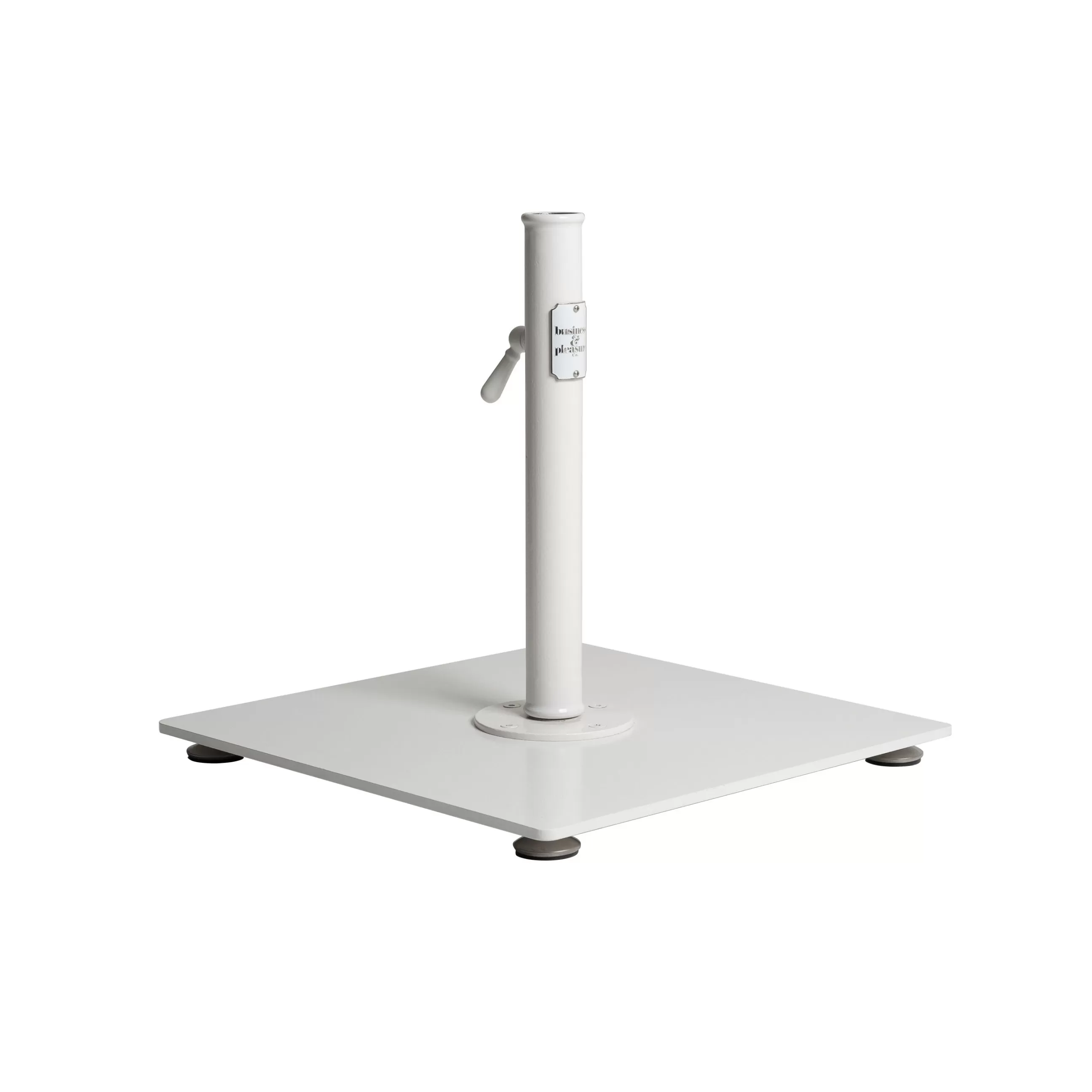 Parasols>BUSINESS & PLEASURE Pied De Parasol The Classic Metal Blanc / 16 Kg - Pour Mat De 2,5 A 3,8 Cm - Blanc Antique