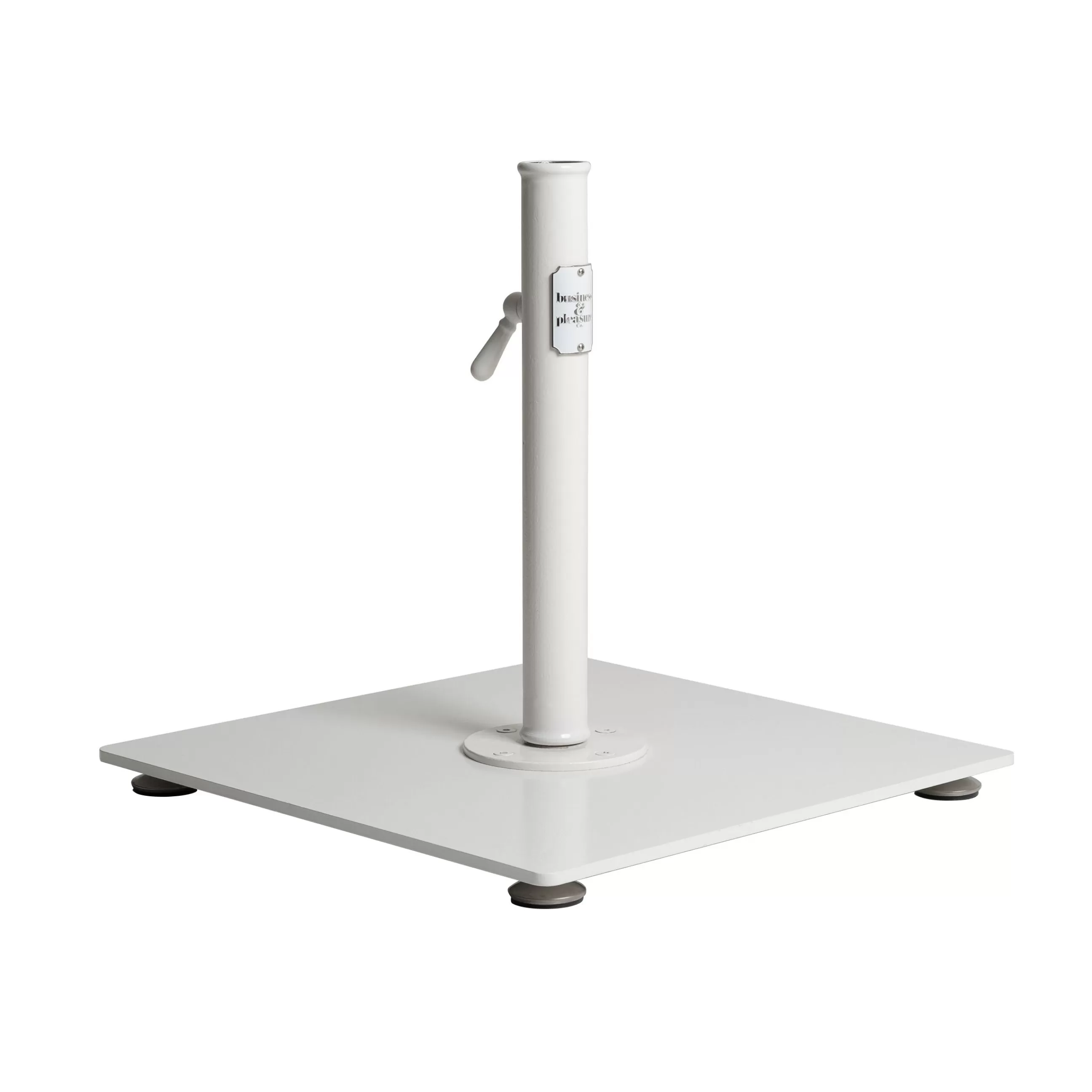 Parasols>BUSINESS & PLEASURE Pied De Parasol The Classic Metal Blanc / 25 Kg - Pour Mat De 2,5 A 3,8 Cm - Blanc Antique