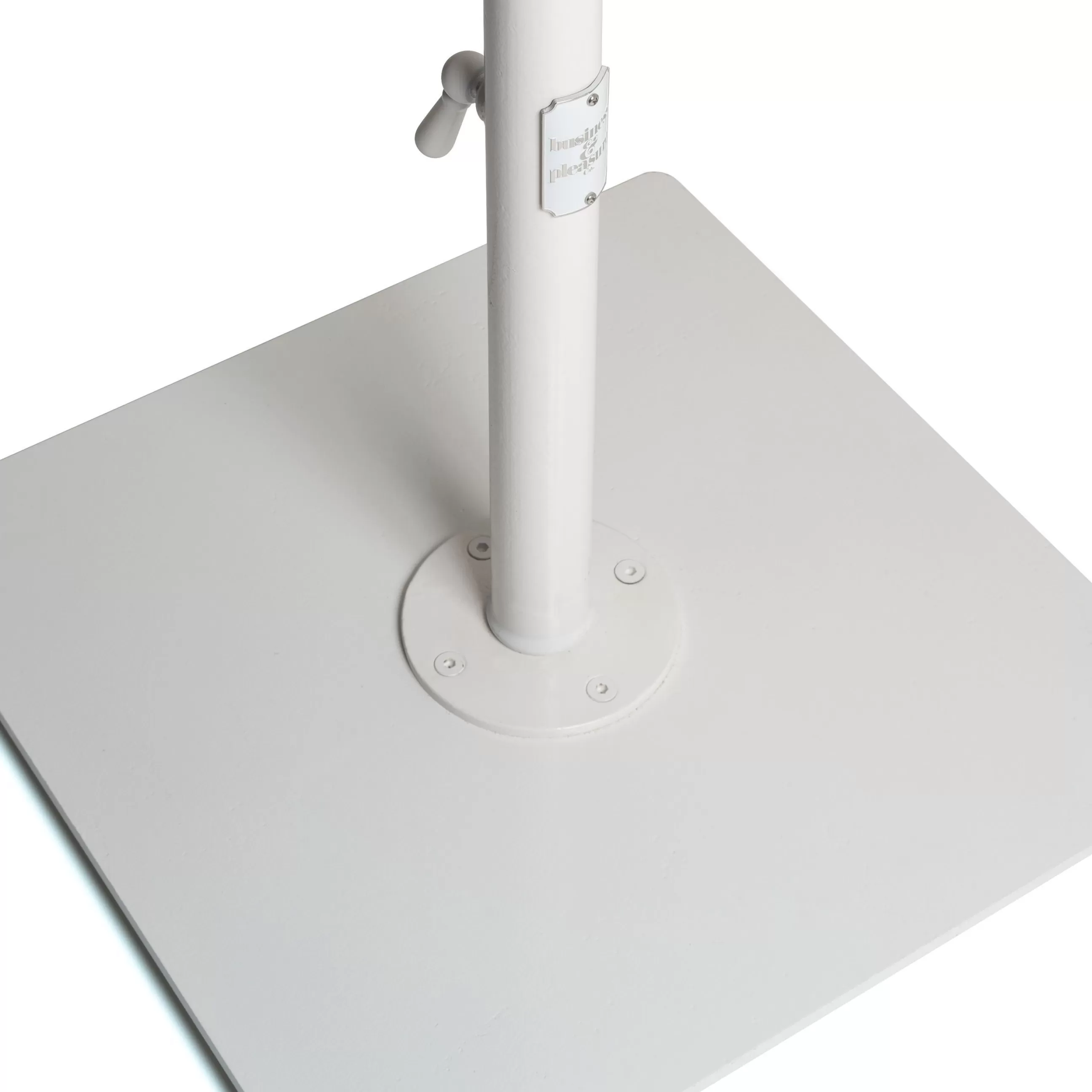 Parasols>BUSINESS & PLEASURE Pied De Parasol The Classic Metal Blanc / 25 Kg - Pour Mat De 2,5 A 3,8 Cm - Blanc Antique