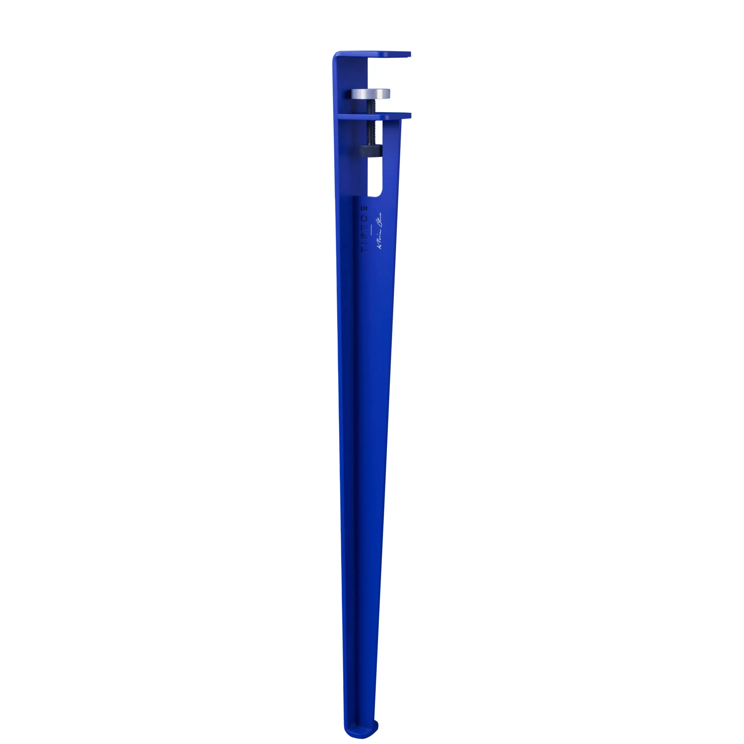 Tables>TIPTOE Pied X Klein Blue® Edition Limitee Metal Bleu H 75 Cm / Fixation Etau - Pour Creer Table & Bureau - Bleu Klein