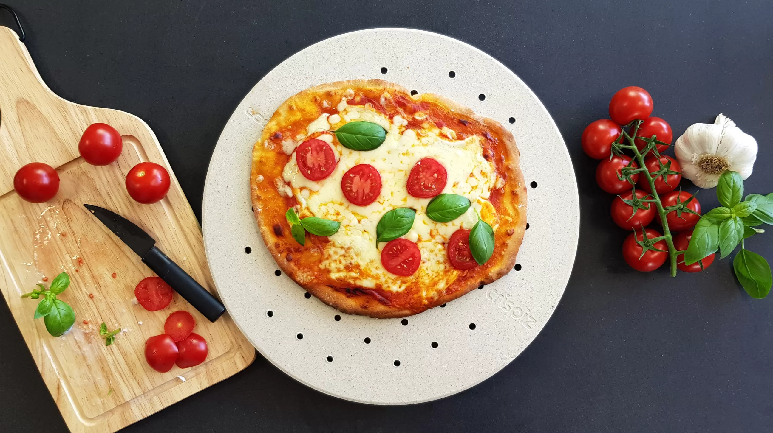 Barbecues Et Braseros>Cookut Pierre A Pizza Crispiz Pierre/ Pour Barbecue Et Four - Beige