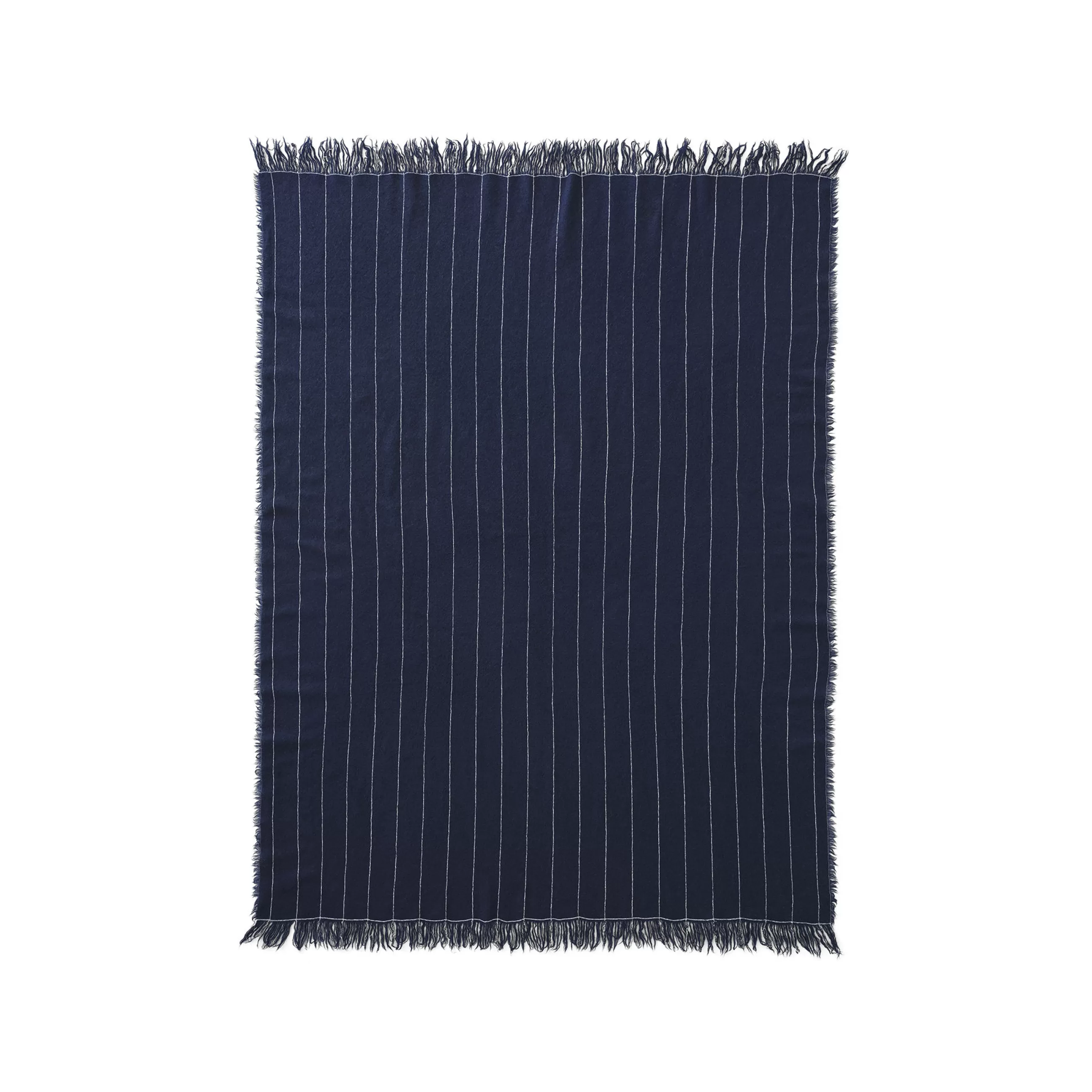 Linge De Lit>Menu Plaid Battus Tissu Bleu / 130 X 185 Cm - Indigo