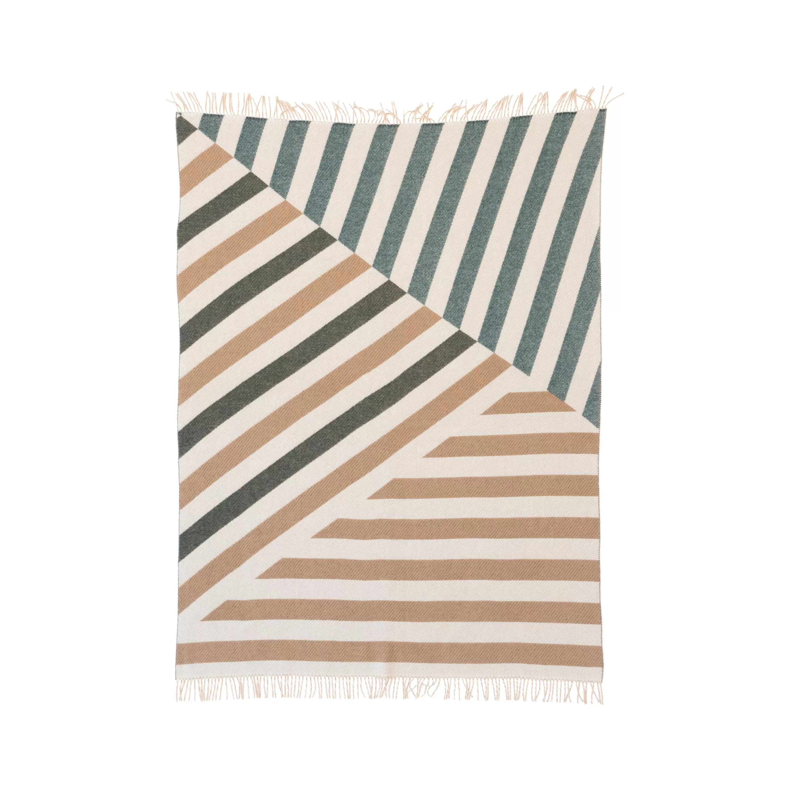 Linge De Lit>raawii Plaid Brush Tissu Multicolore / 200 X 150 Cm - Blanc - Deer - Onyx
