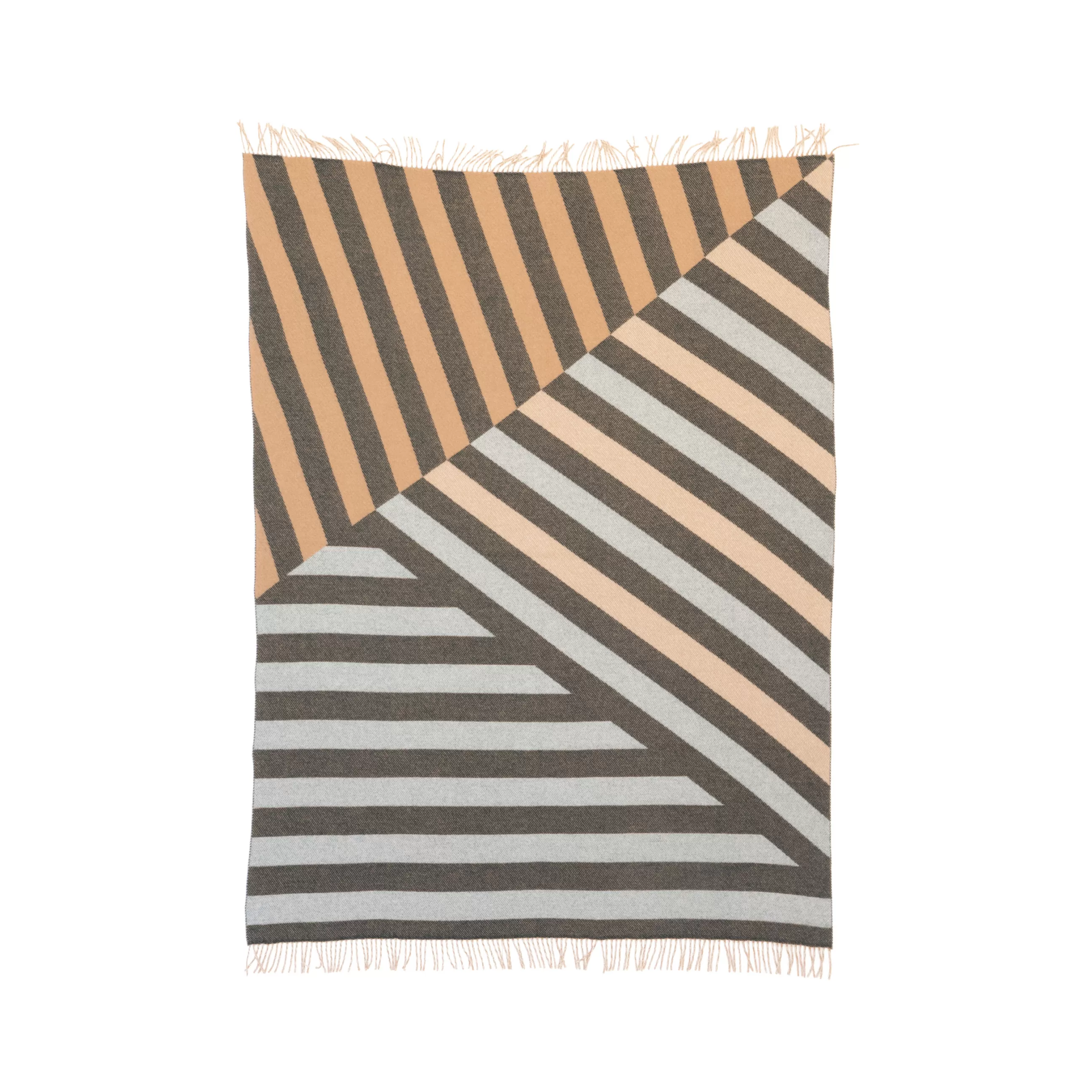 Linge De Lit>raawii Plaid Brush Tissu Multicolore / 200 X 150 Cm - Blanc - Deer - Onyx