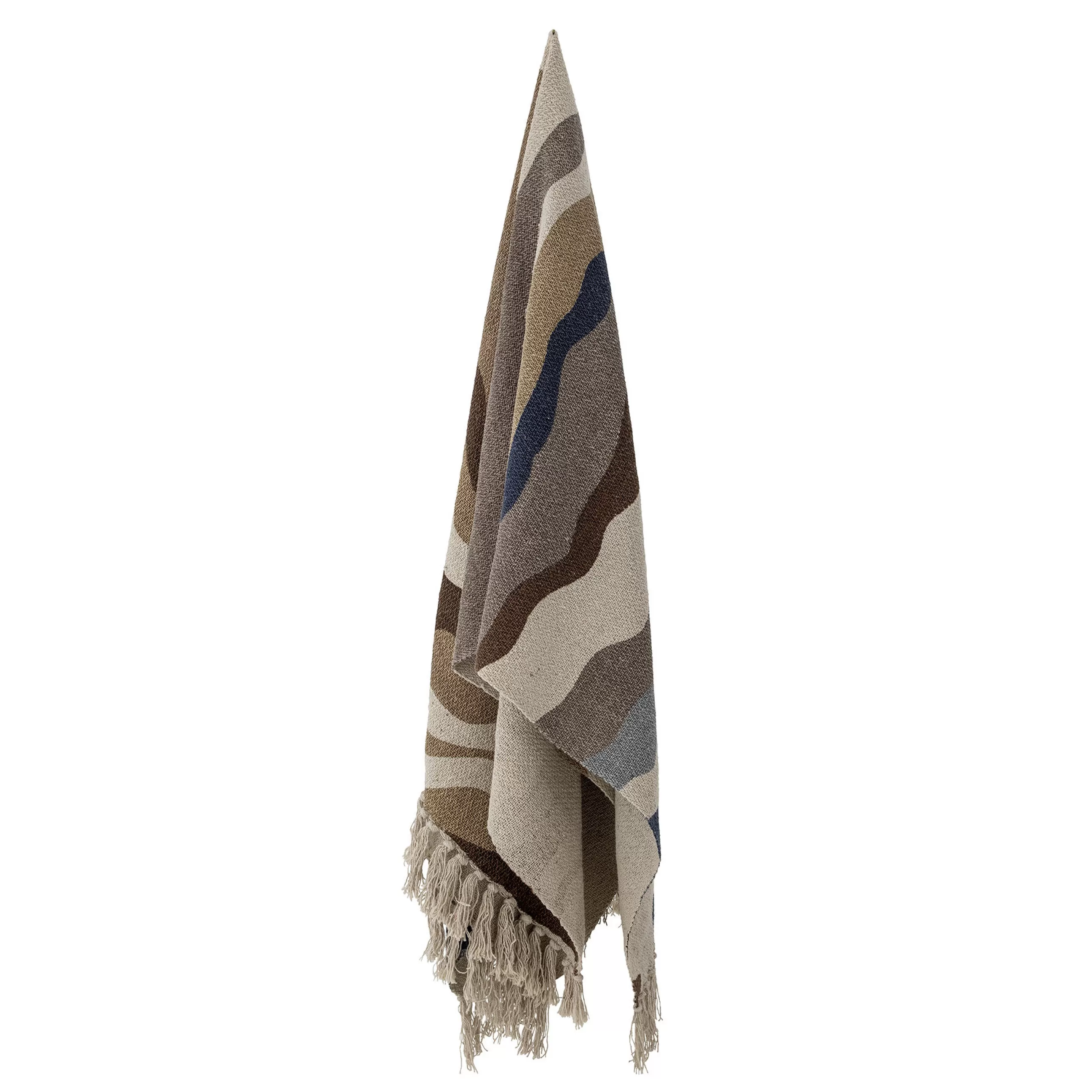 Linge De Lit>Bloomingville Plaid Stephania Tissu/ 160 X 130 Cm - Coton Recycle - Multicolore