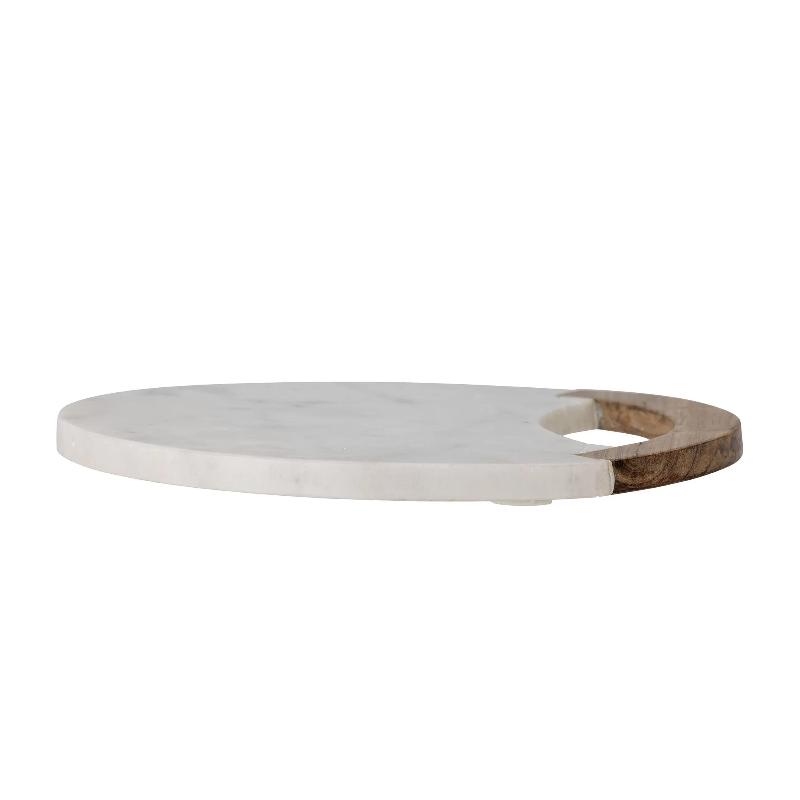 Couteaux Et Planches À Découper>Bloomingville Planche À Découper Daniela Pierre Blanc / Marbre O 30 Cm - Blanc - Bois Naturel