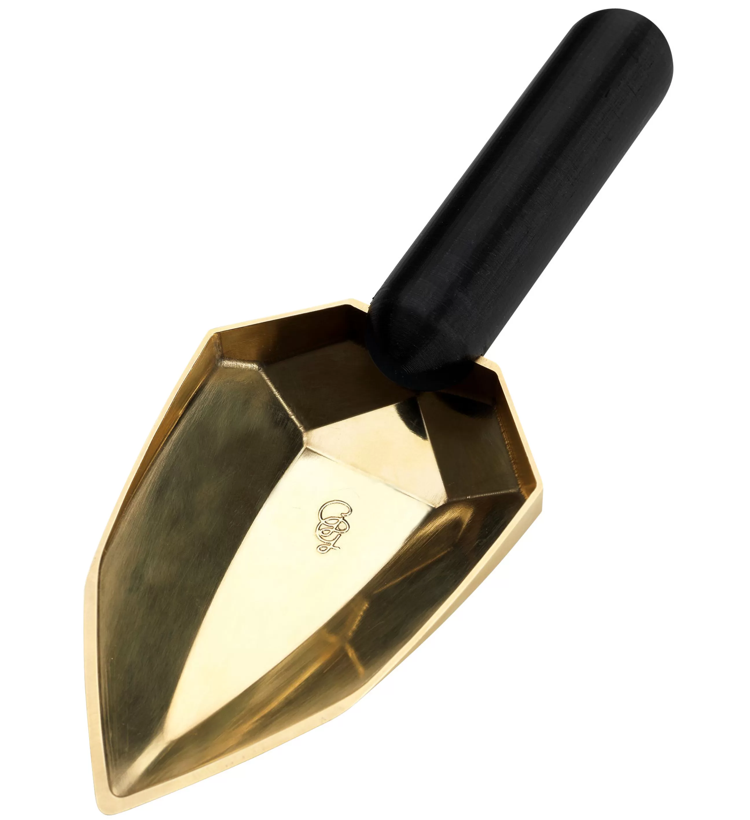 Pots Et Plantes>Garden Glory Plantoir Diamond Plastique Noir Or Metal / Plantoir - Laiton & Plastique - Laiton - Noir Onyx