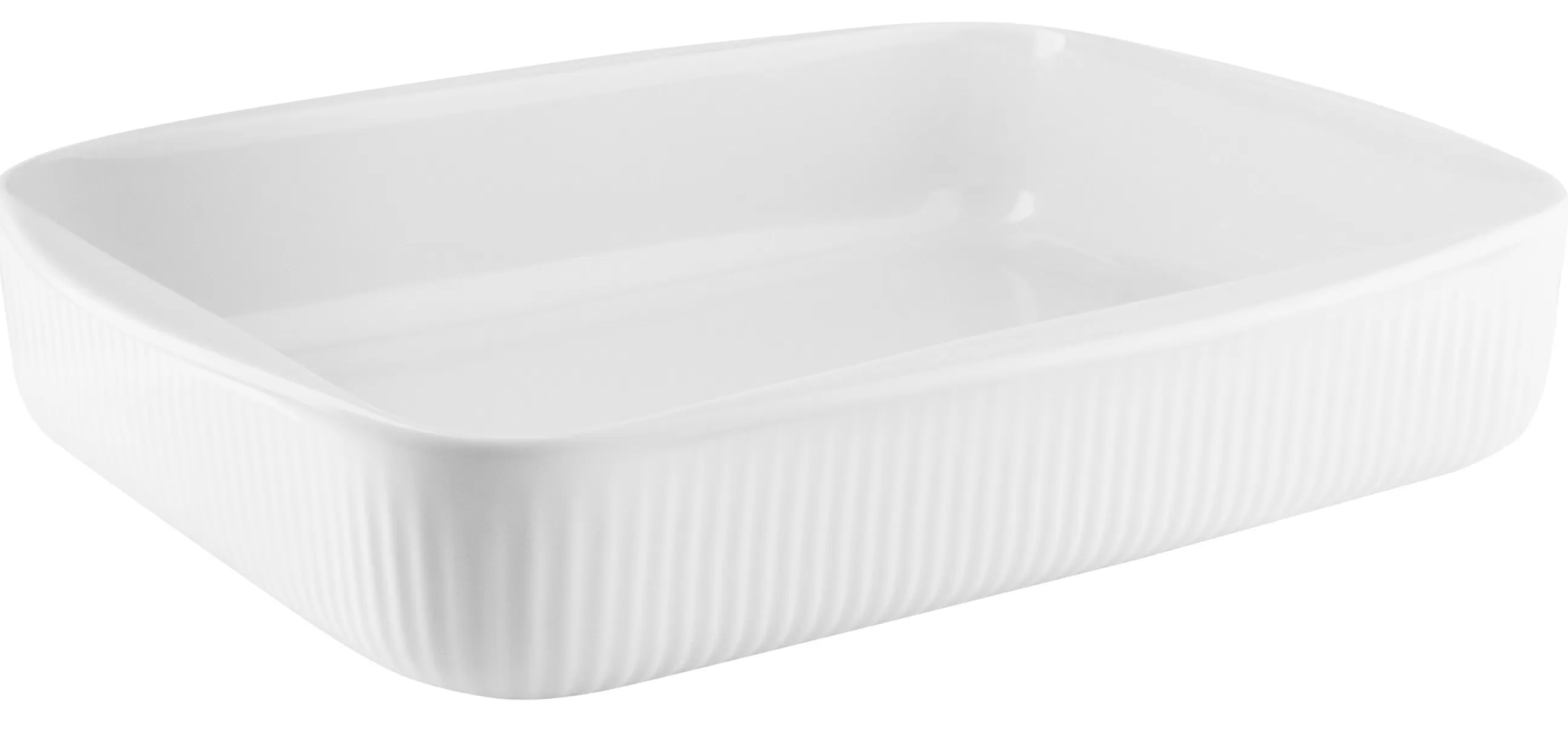 Plats Et Cuisson>Eva Trio Plat A Gratin Legio Nova Ceramique / 31 X 24,5 Cm - Blanc