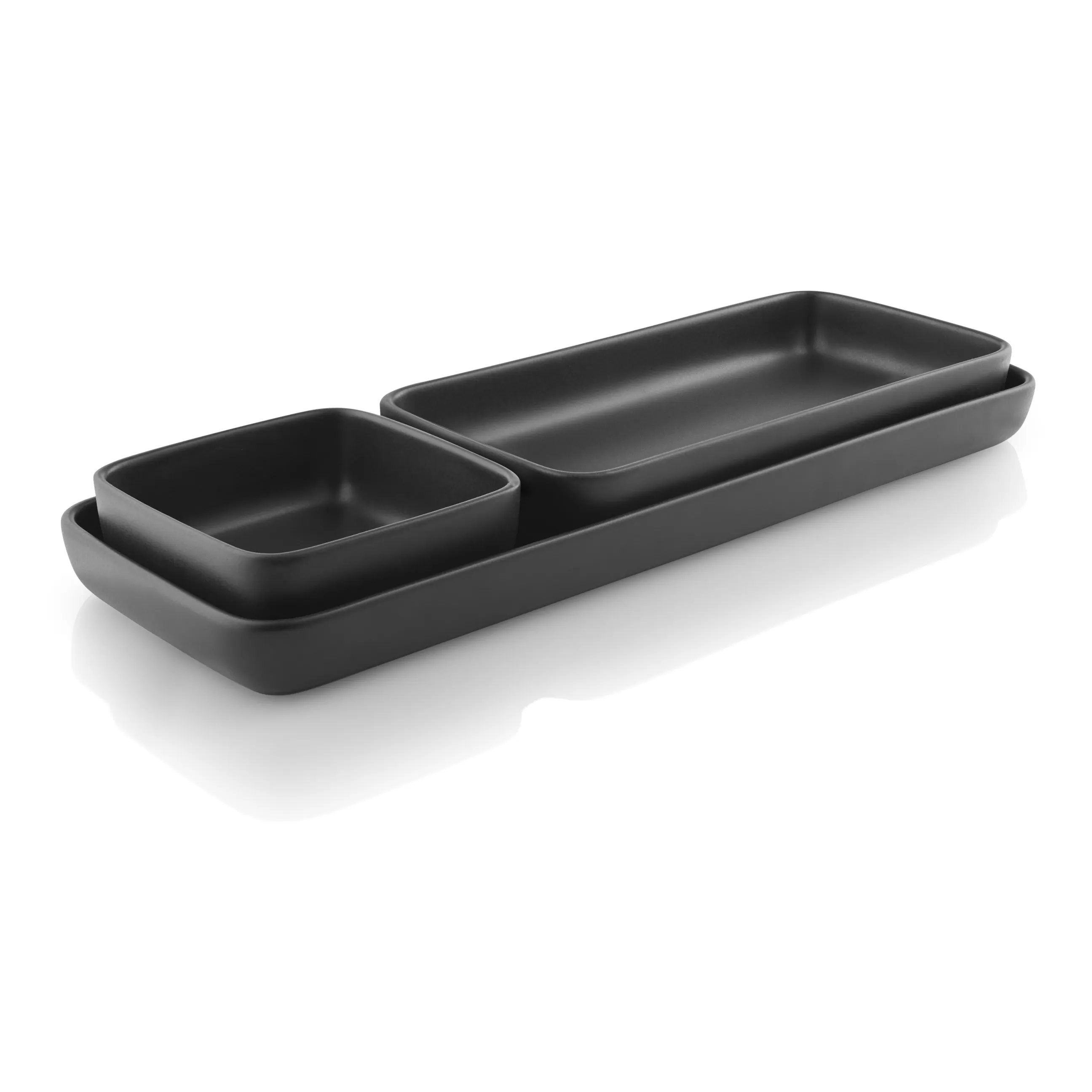 Plateaux Et Plats De Service>Eva Solo Plat De Service Nordic Kitchen Ceramique / Gres - 12 X 24 Cm - Noir