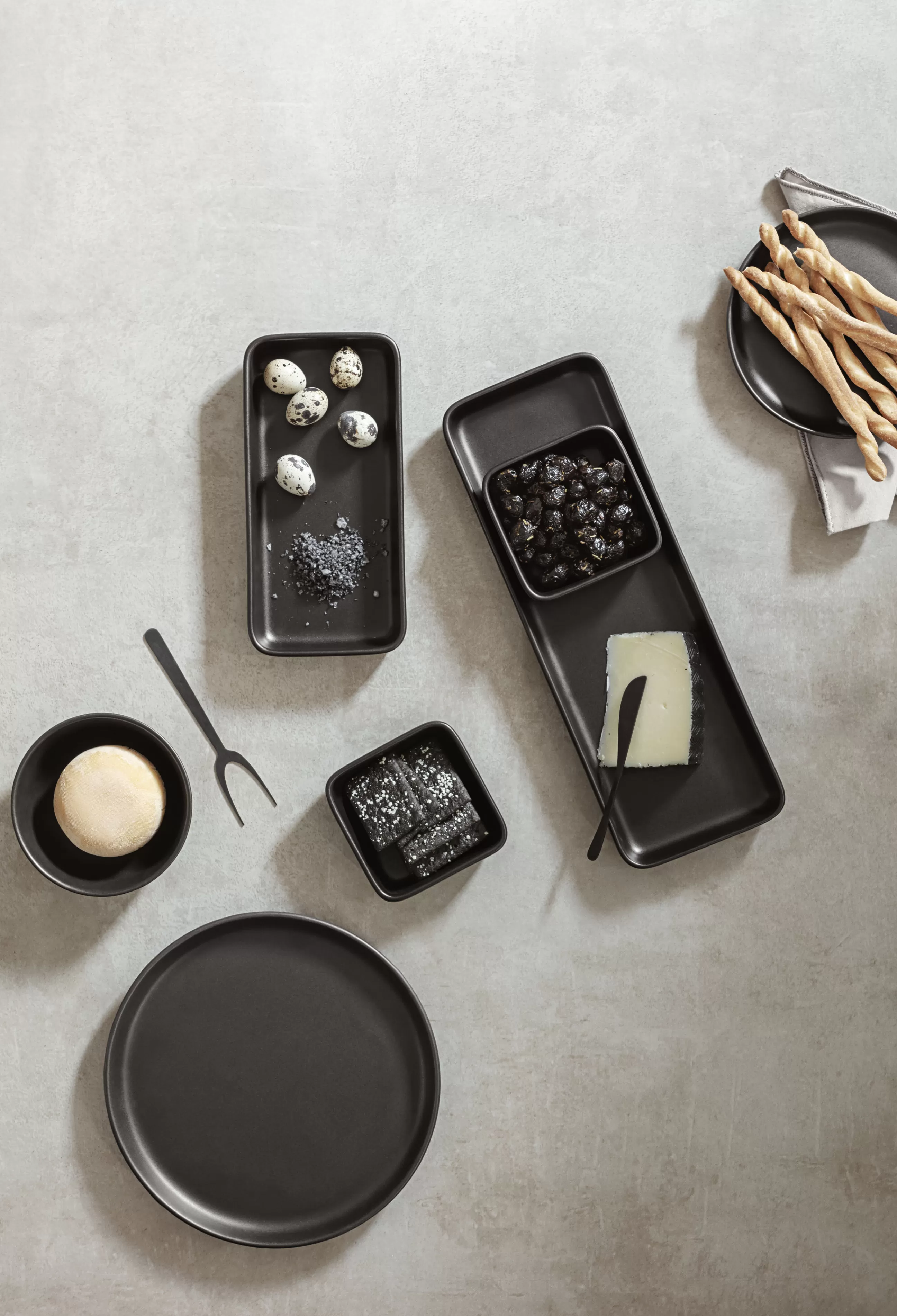 Plateaux Et Plats De Service>Eva Solo Plat De Service Nordic Kitchen Ceramique / Gres - 12 X 24 Cm - Noir