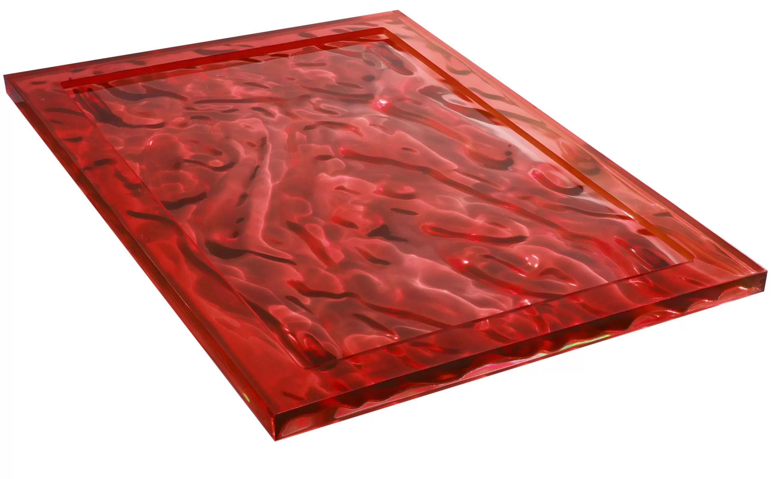 Plateaux Et Plats De Service>Kartell Plateau Dune Large Plastique/ 55 X 38 Cm - Rouge