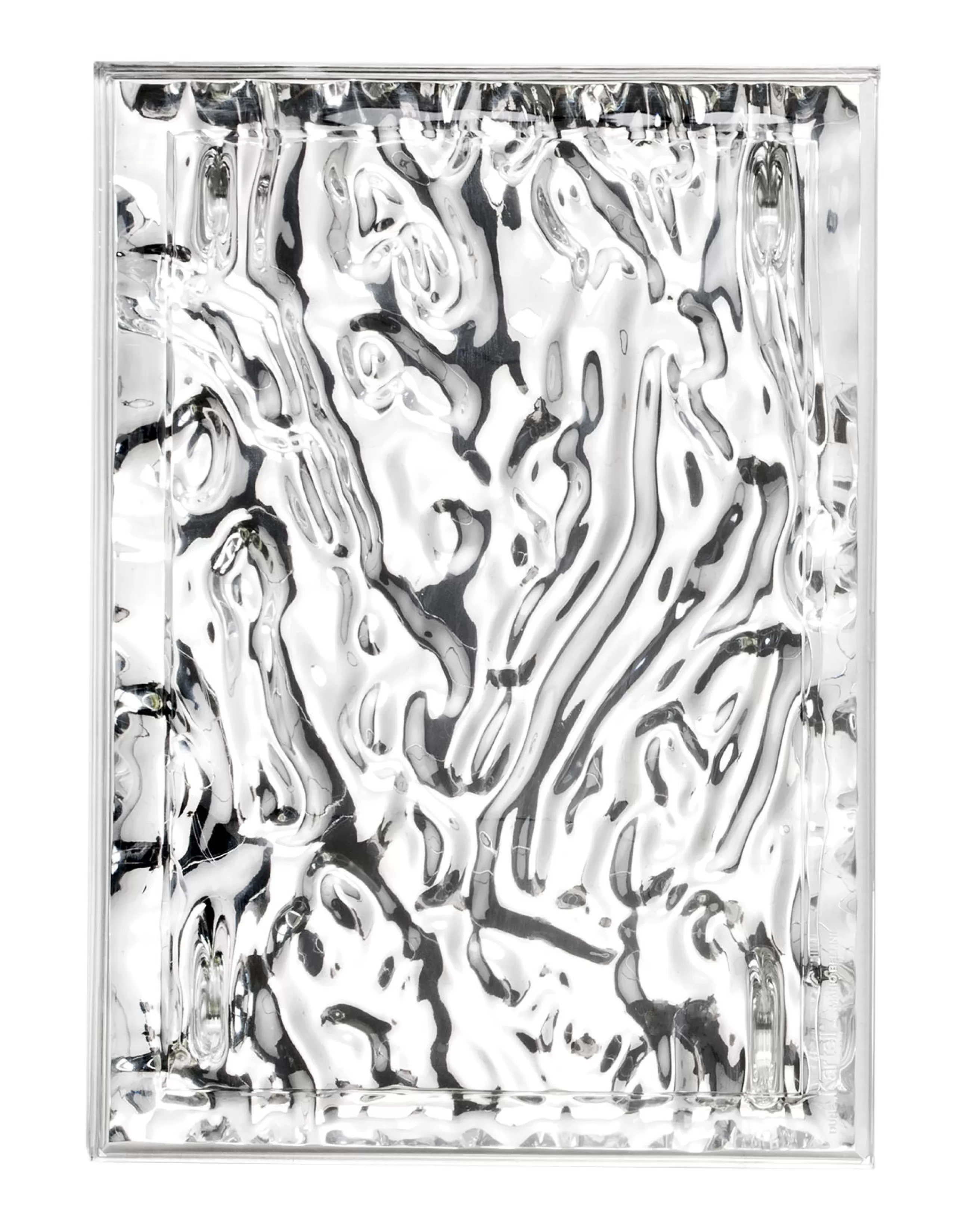 Plateaux Et Plats De Service>Kartell Plateau Dune Small Plastique Metal / 46 X 32 Cm - Metallise - Chrome
