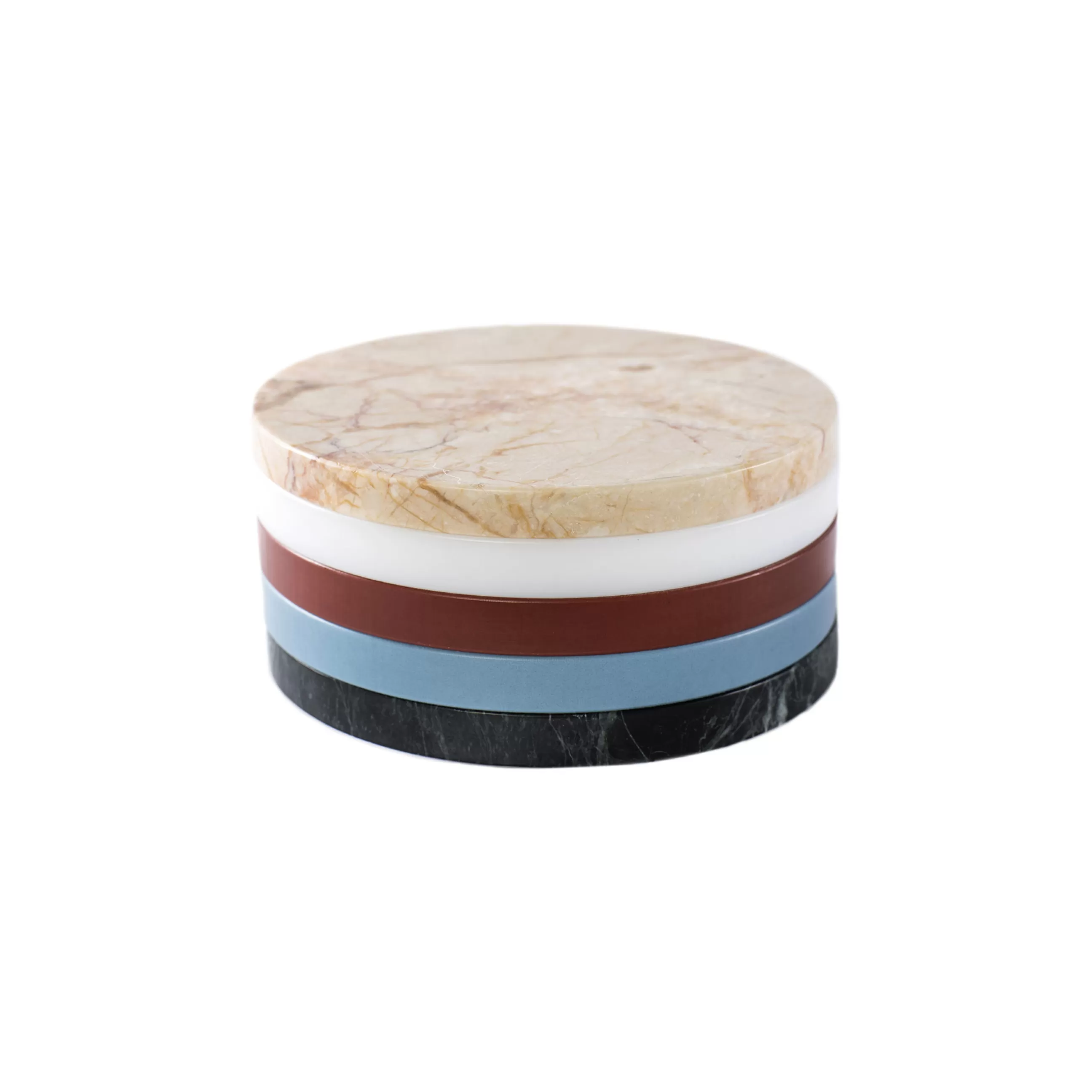 Couteaux Et Planches À Découper>valerie objects Plateau Five Circles Plastique Pierre / Multifonction - Set De 5 / Marbre & Polyethylene - Multicolore