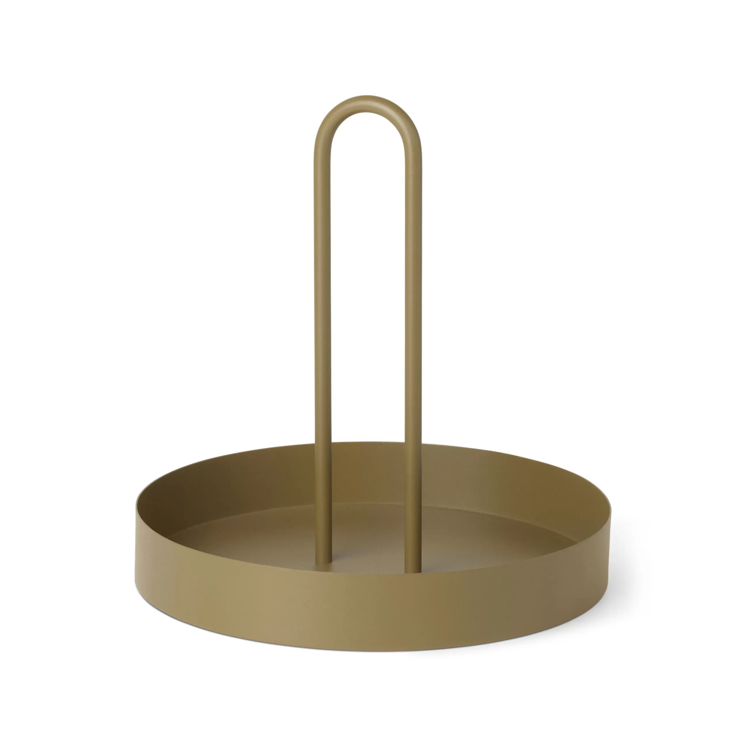 Plateaux Et Plats De Service>Ferm Living Plateau Grib Metal Vert / O 28 Cm - Metal - Vert Olive