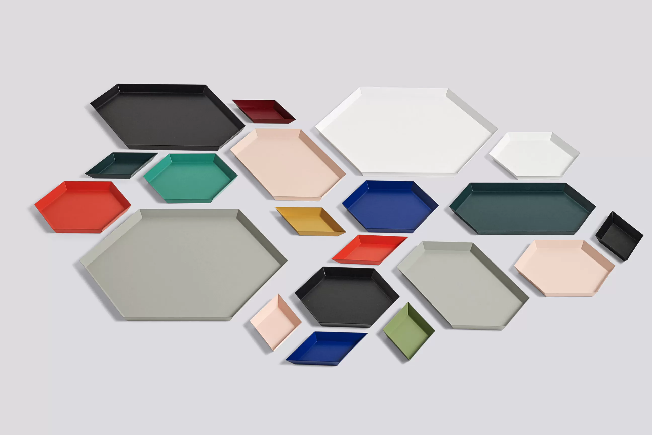 Plateaux Et Plats De Service>Hay Plateau Kaleido Xs Metal Vert / 19 X 11 Cm - Vert Fonce