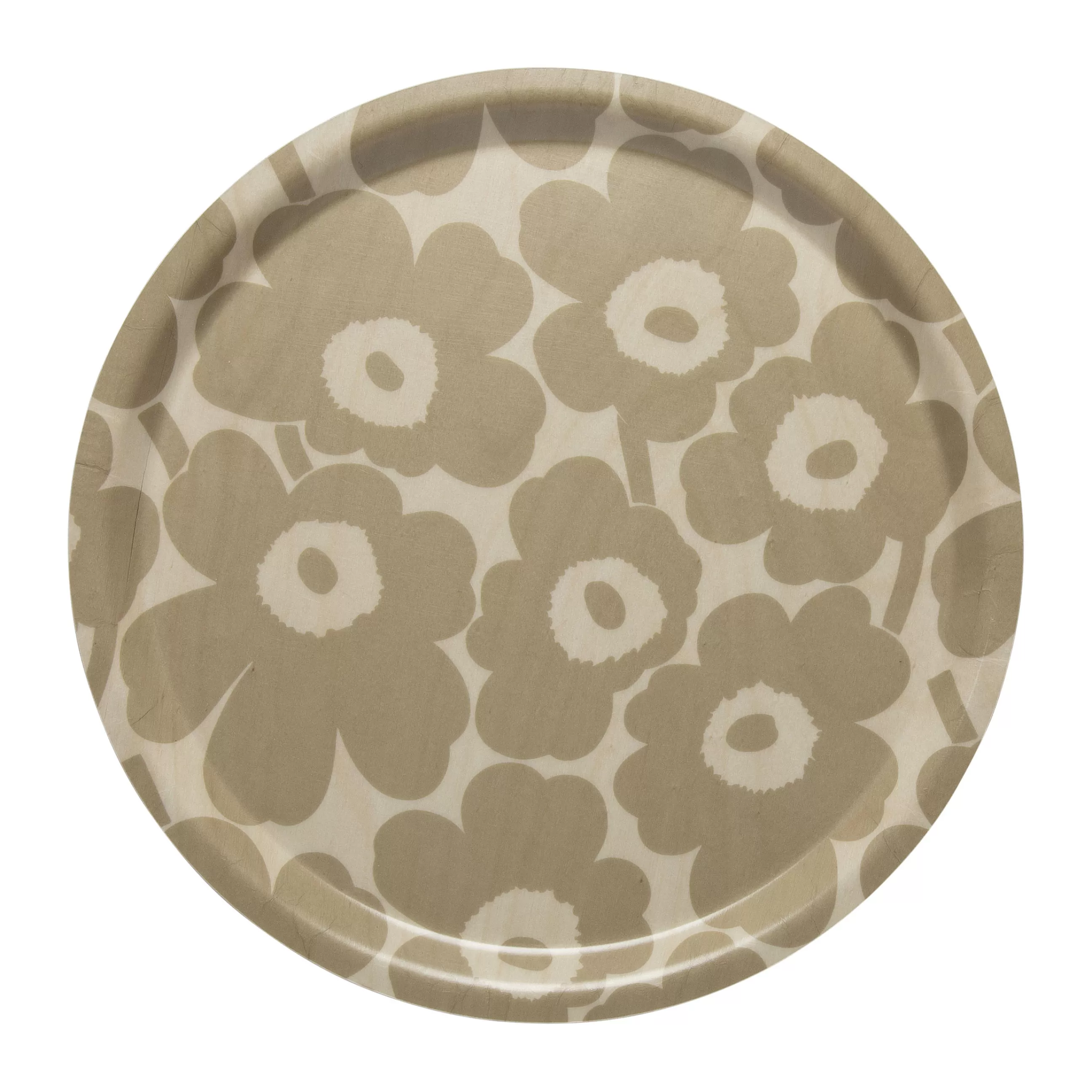 Plateaux Et Plats De Service>Marimekko Plateau Mini Unikko Bois Beige / Bois - O 31 Cm - Beige - Marron Clair