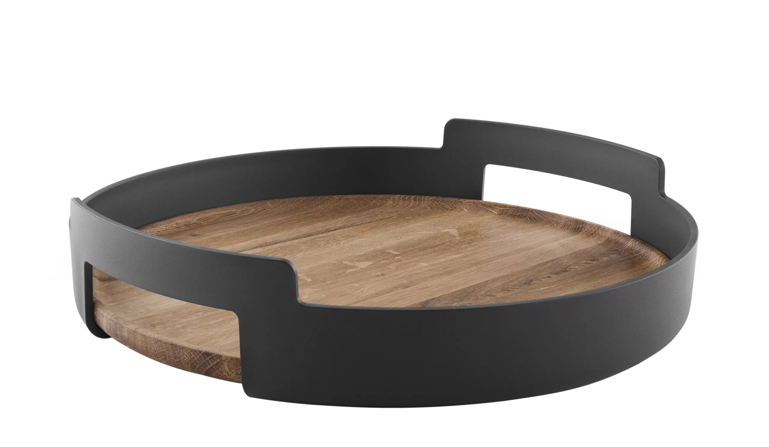Plateaux Et Plats De Service>Eva Solo Plateau Nordic Kitchen Ceramique Noir Bois Naturel / O 35 Cm - Chene Naturel - Noir Mat