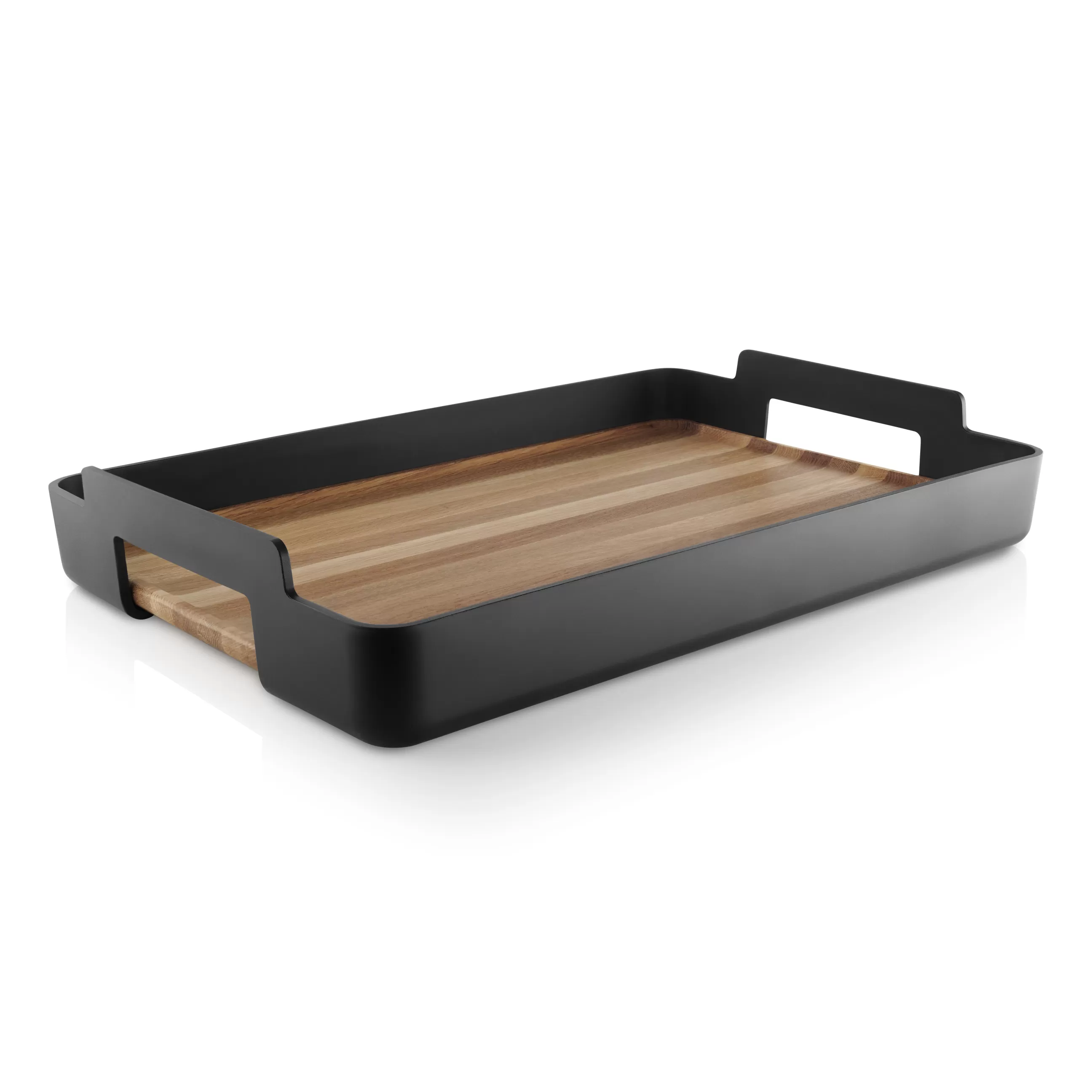 Plateaux Et Plats De Service>Eva Solo Plateau Nordic Kitchen Plastique Noir Bois Naturel / 50 X 34 Cm - Chene - Noir