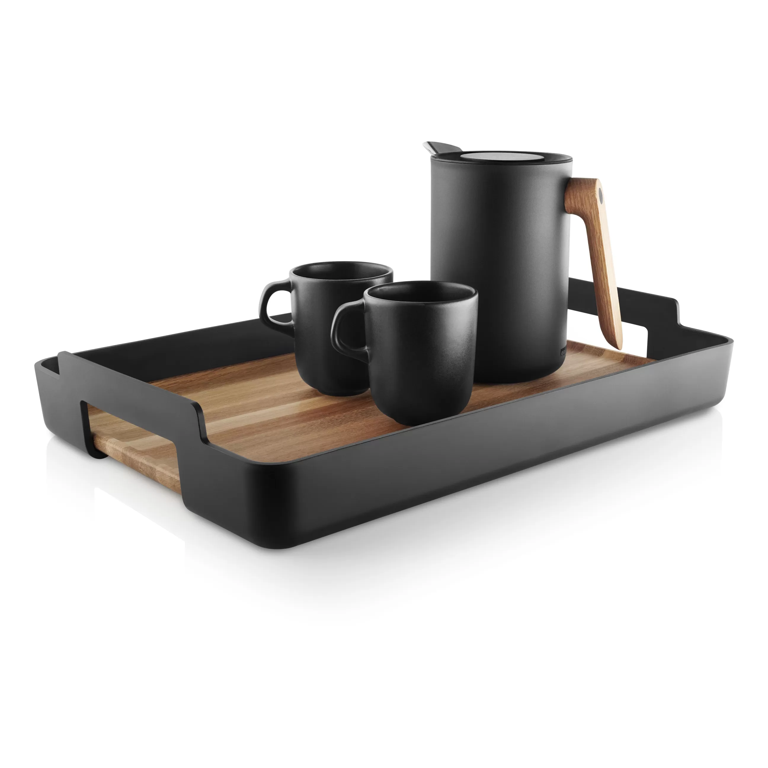 Plateaux Et Plats De Service>Eva Solo Plateau Nordic Kitchen Plastique Noir Bois Naturel / 50 X 34 Cm - Chene - Noir