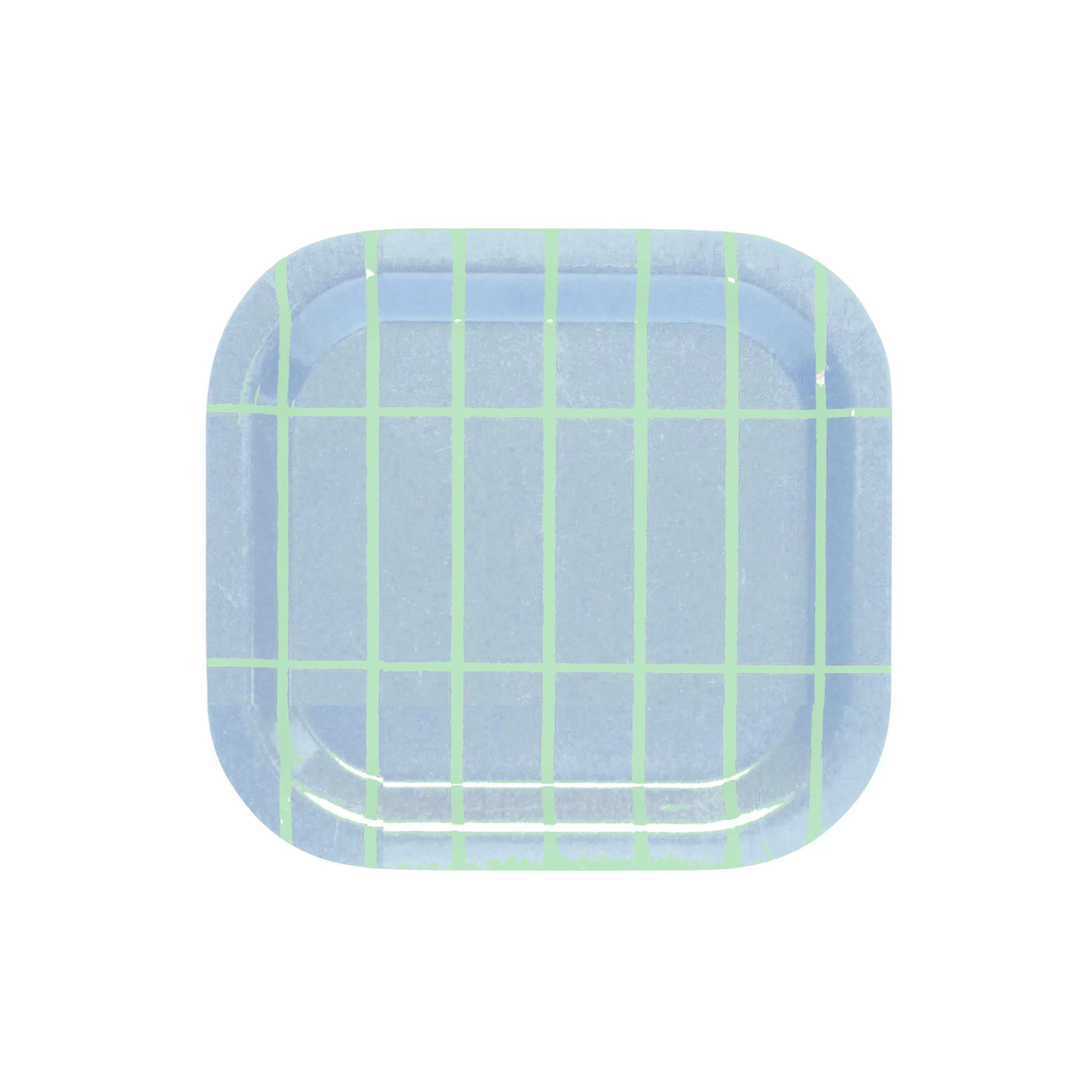 Plateaux Et Plats De Service>Marimekko Plateau Tiiliskivi Bois Bleu Vert / 20 X 20 Cm - Bleu - Vert