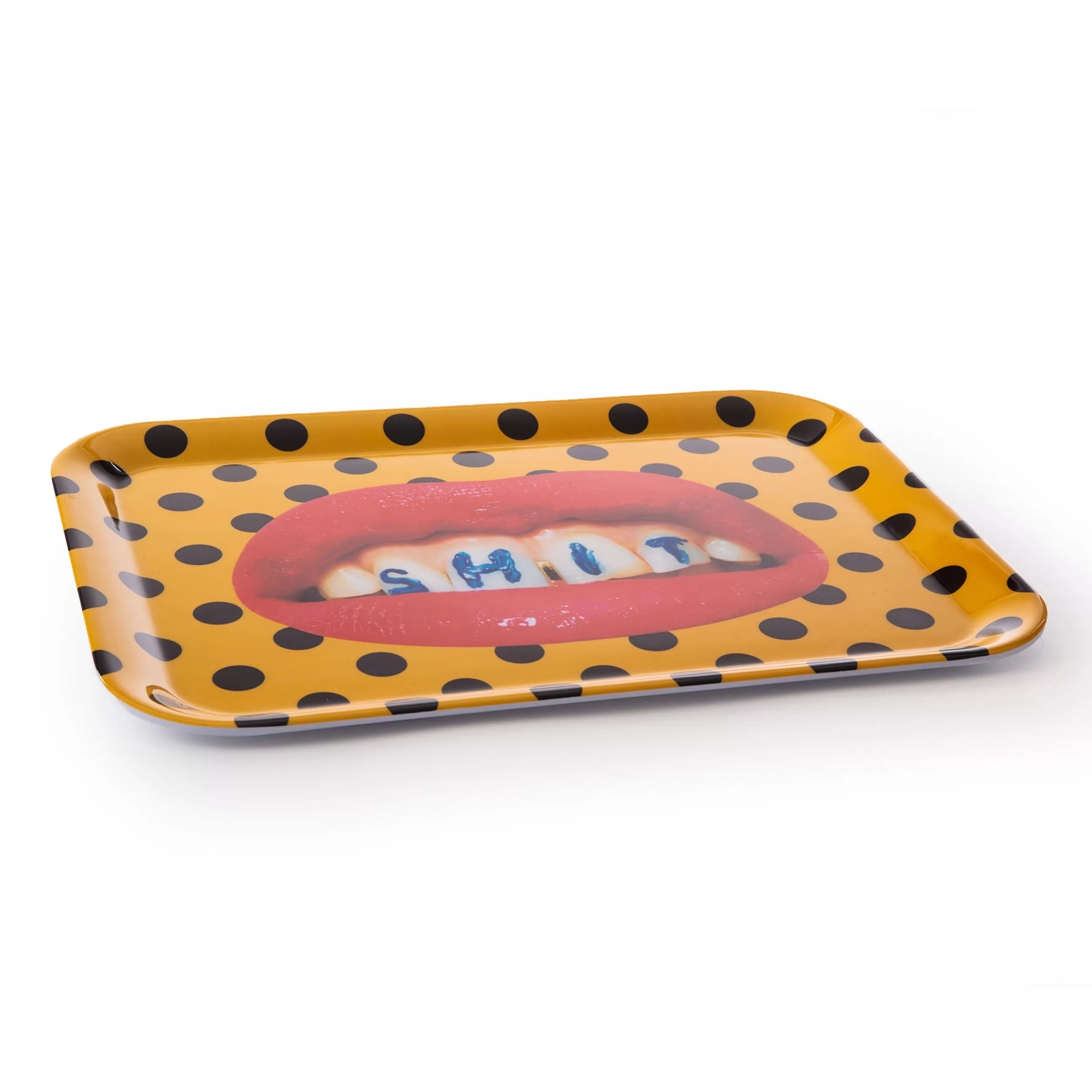 Plateaux Et Plats De Service>Seletti Plateau Toiletpaper - Plastique / 32 X 43,5 Cm - Melamine - Jaune