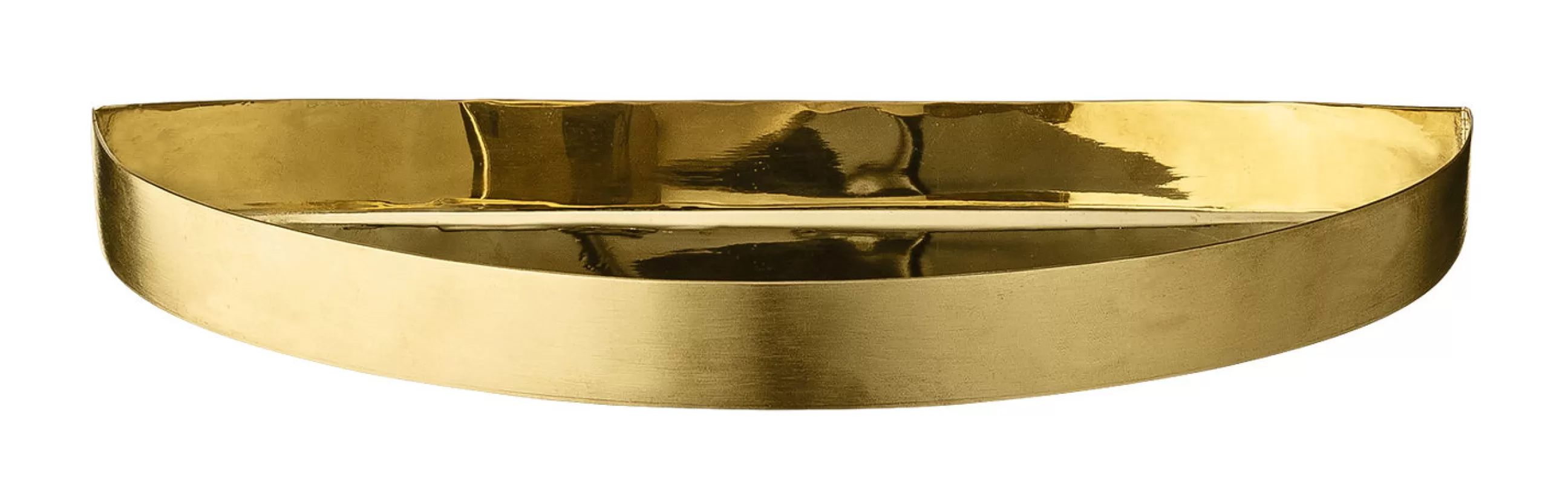 Plateaux Et Plats De Service>AYTM Plateau Unity Or Metal / Demi-Cercle - L 21,5 Cm - Laiton