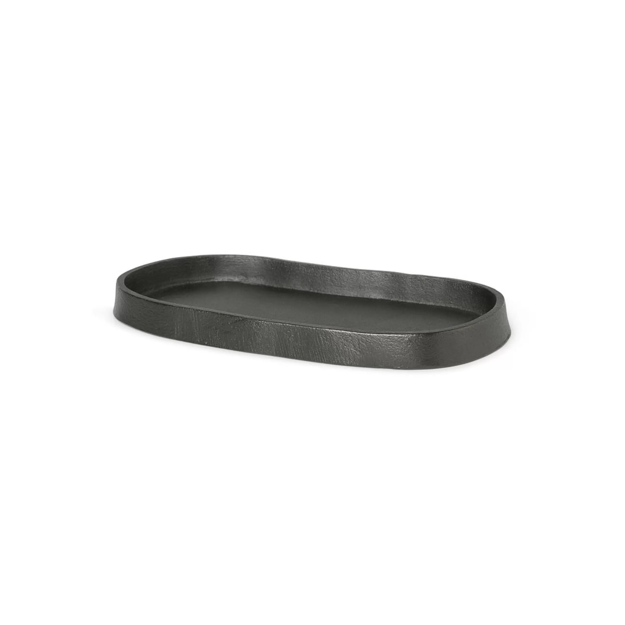 Accessoires Bureau>Ferm Living Plateau Yama Metal/ Ovale - 19 X 9,5 Cm -  Aluminium Recycle - Noir