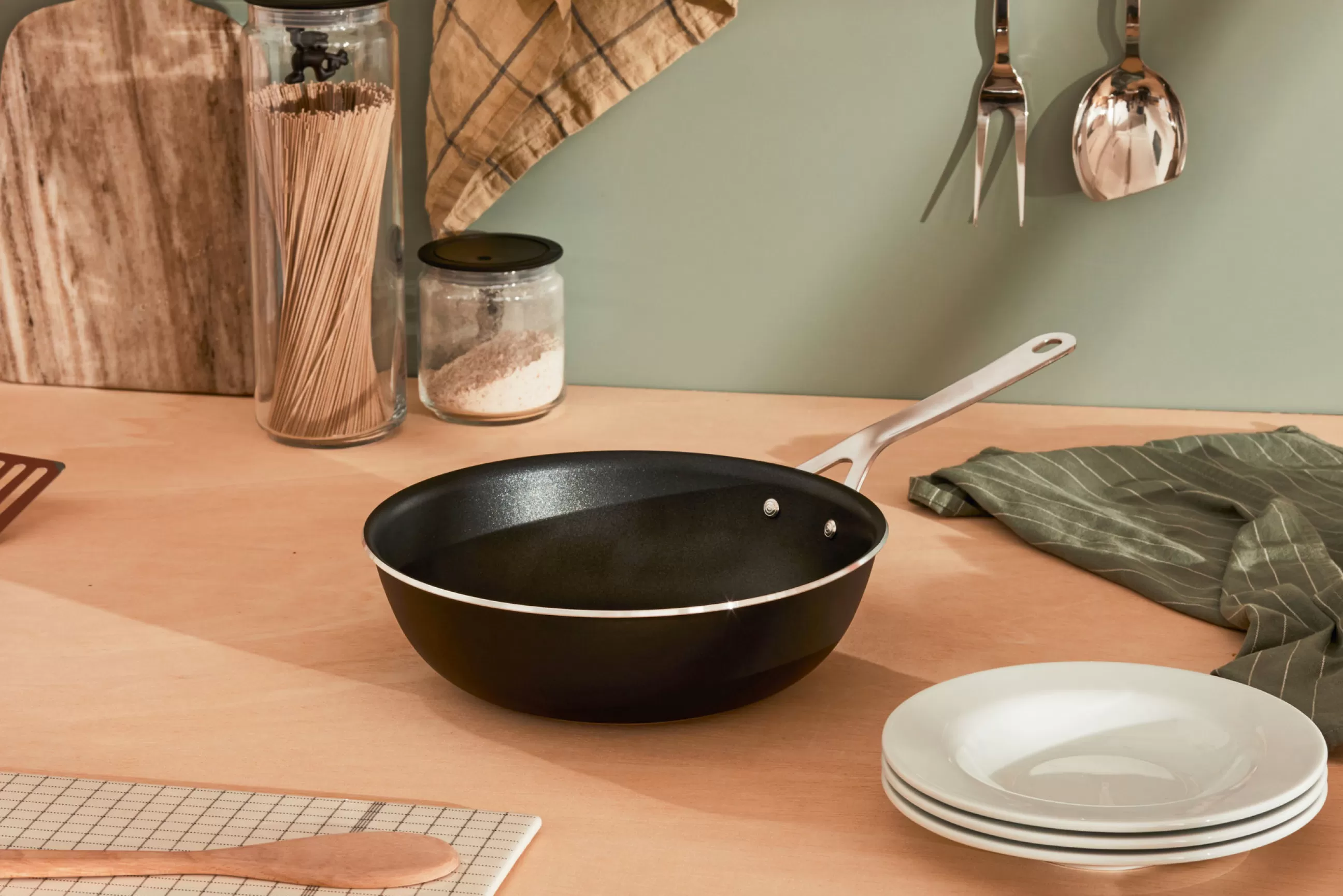 Plats Et Cuisson>Alessi Poele Haute Pots&Pans Metal/ O 28 Cm - Tous Feux Dont Induction - Acier - Noir