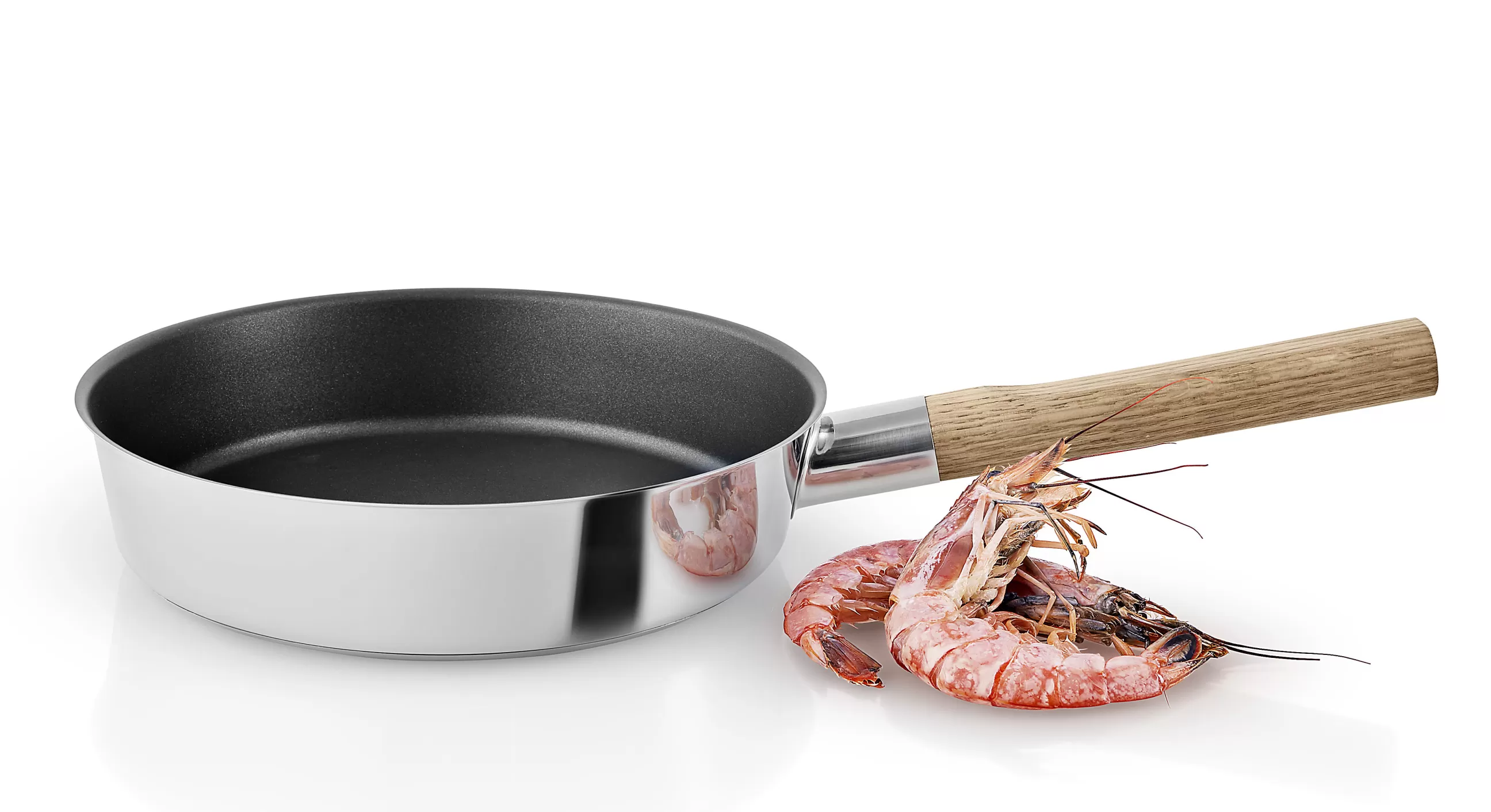 Plats Et Cuisson>Eva Solo Poele Nordic Kitchen Bois Bois Naturel Metal Anti-Adhesive / O 24 Cm - Chene - Inox