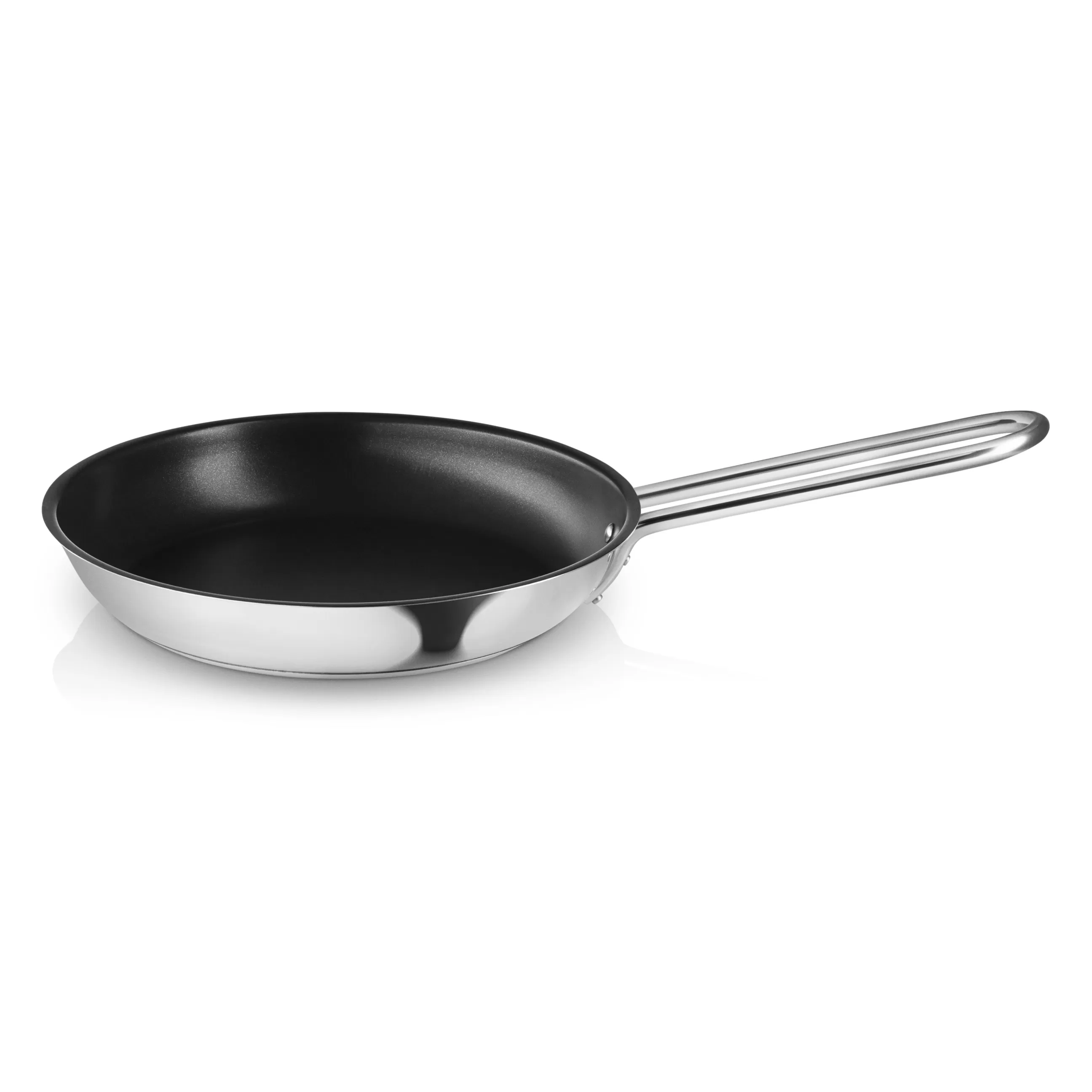 Plats Et Cuisson>Eva Trio Poele Recycled Metal / O 24 Cm - Antiadhesif  - Acier Recycle / Pour Induction - Acier Poli