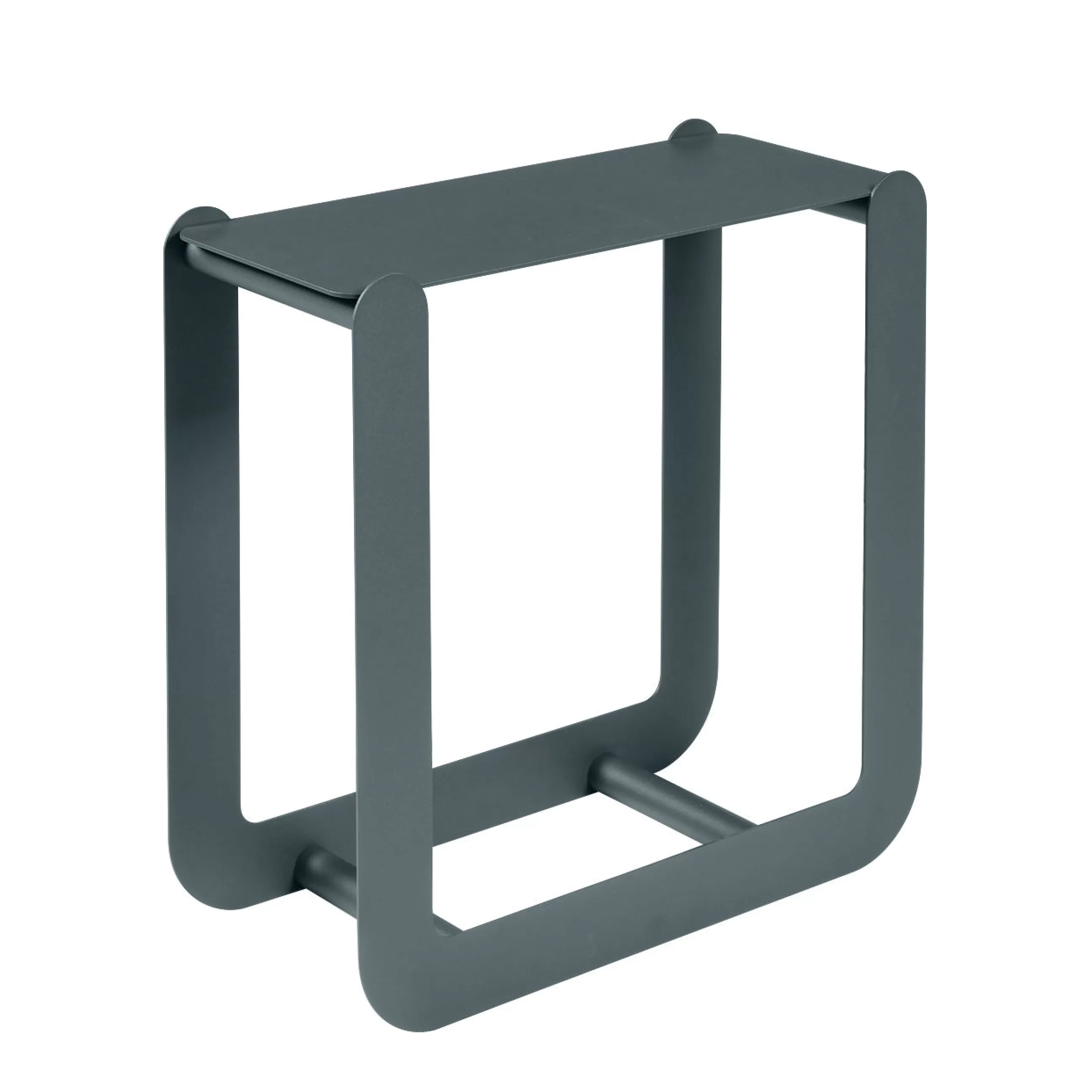 Compléments D'Ameublement>Fermob Porte-Buches Nevado Metal Gris / Tabouret - L 60 X H 60 Cm - Gris Orage