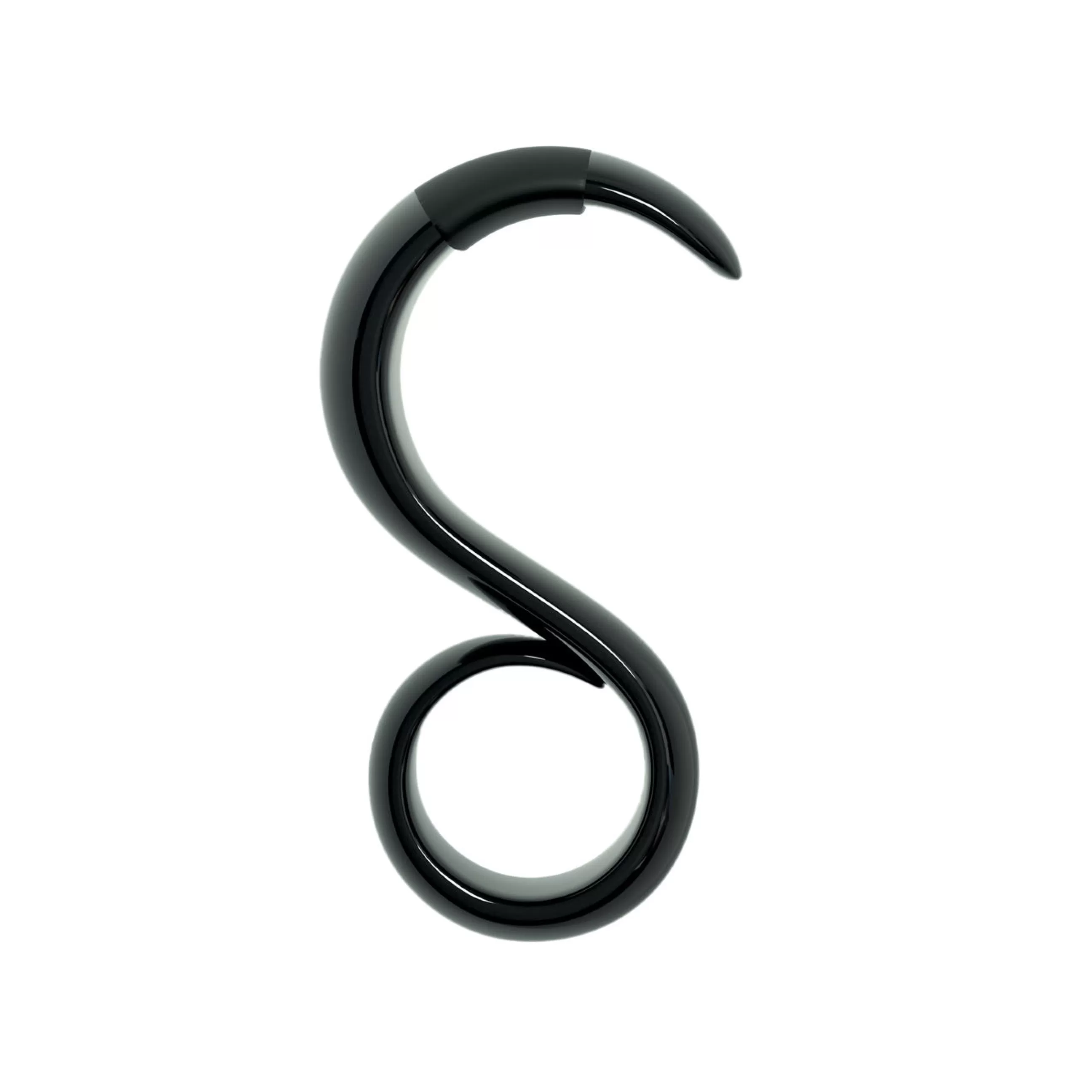 Bijoux Porte Cles>Alessi Porte-Cles Staysafe Metal / Crochet Ouvre-Porte Sans Contact - Noir