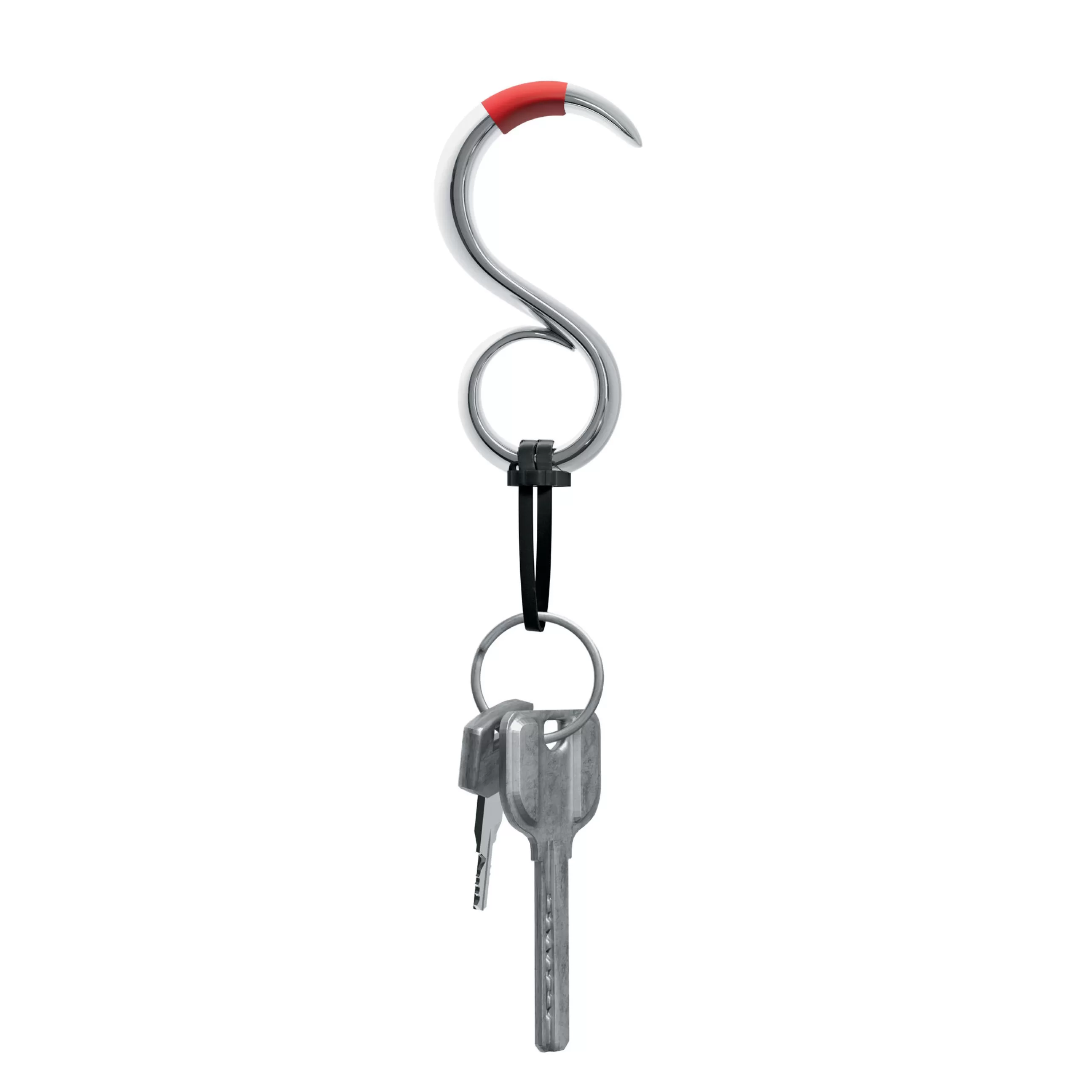 Bijoux Porte Cles>Alessi Porte-Cles Staysafe Metal / Crochet Ouvre-Porte Sans Contact - Noir