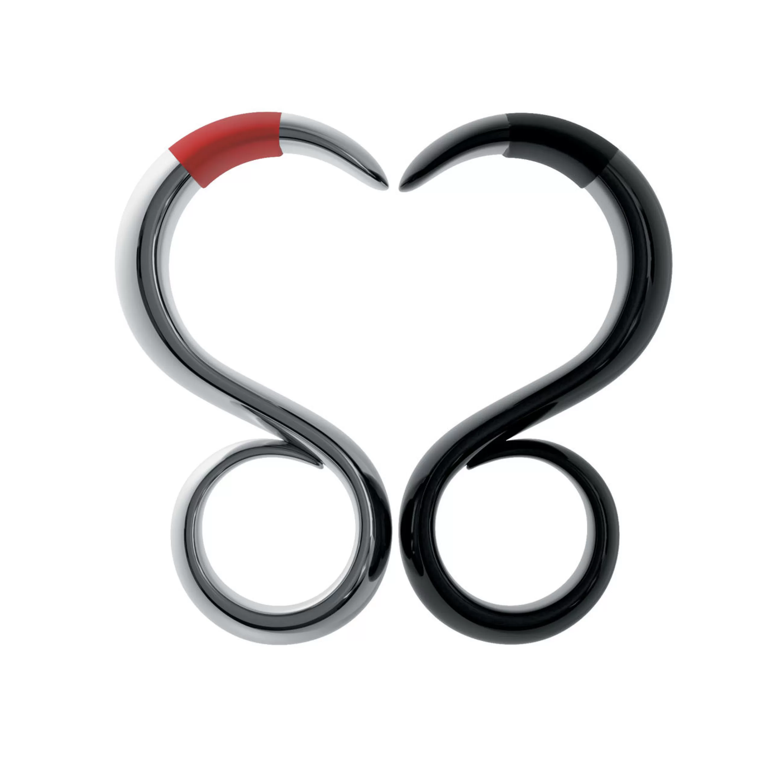 Bijoux Porte Cles>Alessi Porte-Cles Staysafe Metal / Crochet Ouvre-Porte Sans Contact - Noir