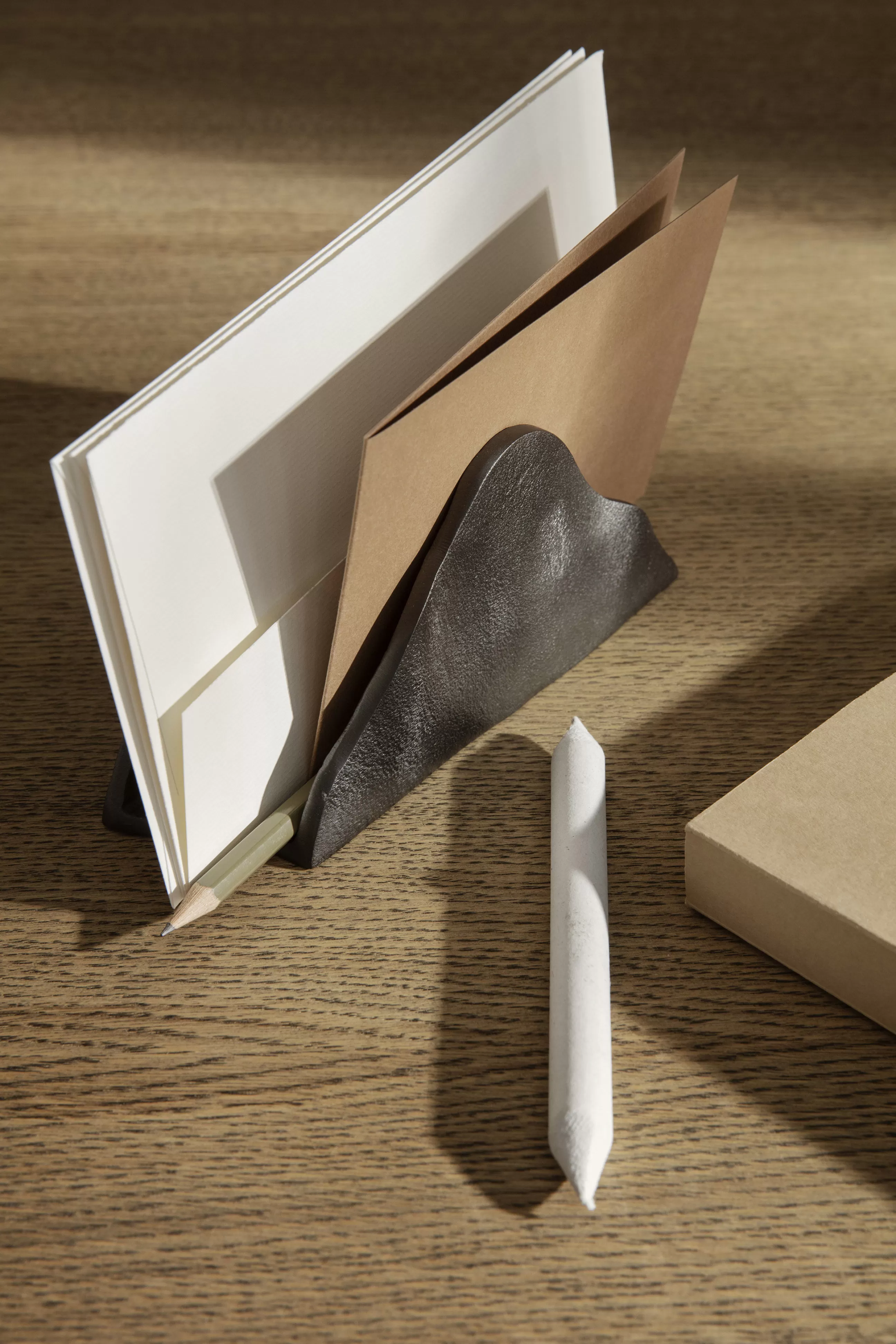 Accessoires Bureau>Ferm Living Porte-Courrier Yama Metal/ Aluminium Recycle - L 16.5 X H 9.5 Cm - Noir