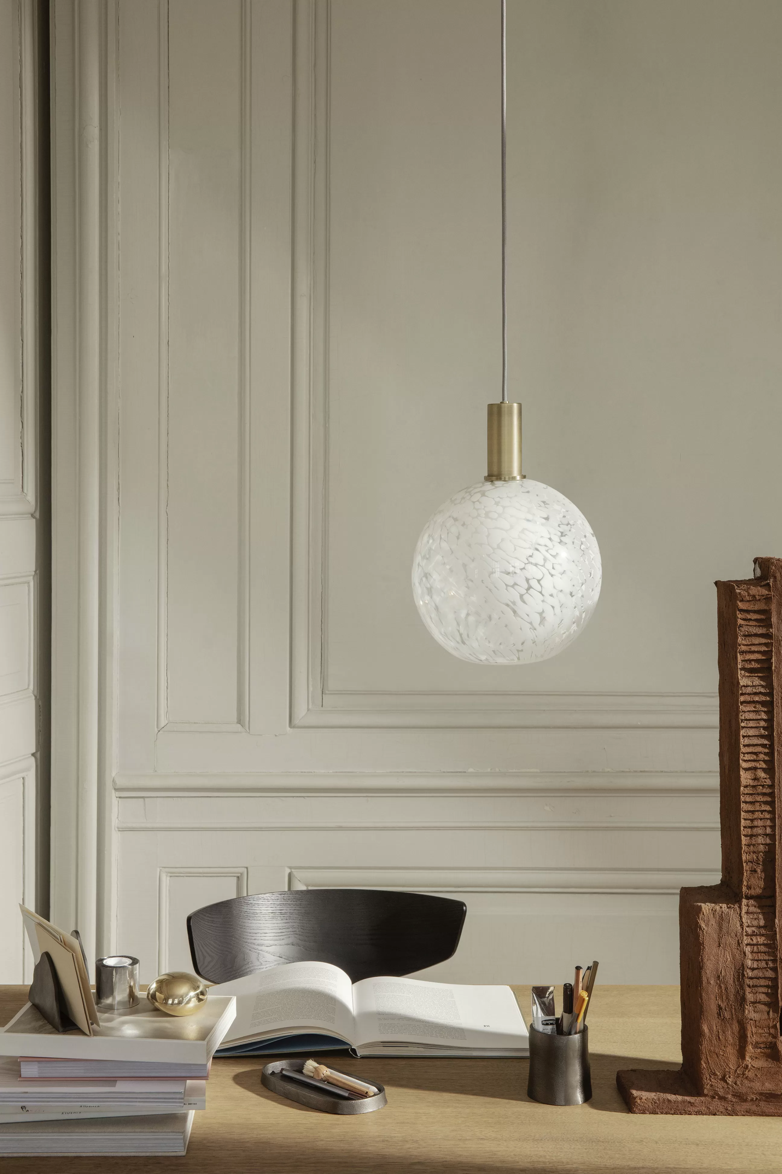 Accessoires Bureau>Ferm Living Porte-Courrier Yama Metal/ Aluminium Recycle - L 16.5 X H 9.5 Cm - Noir